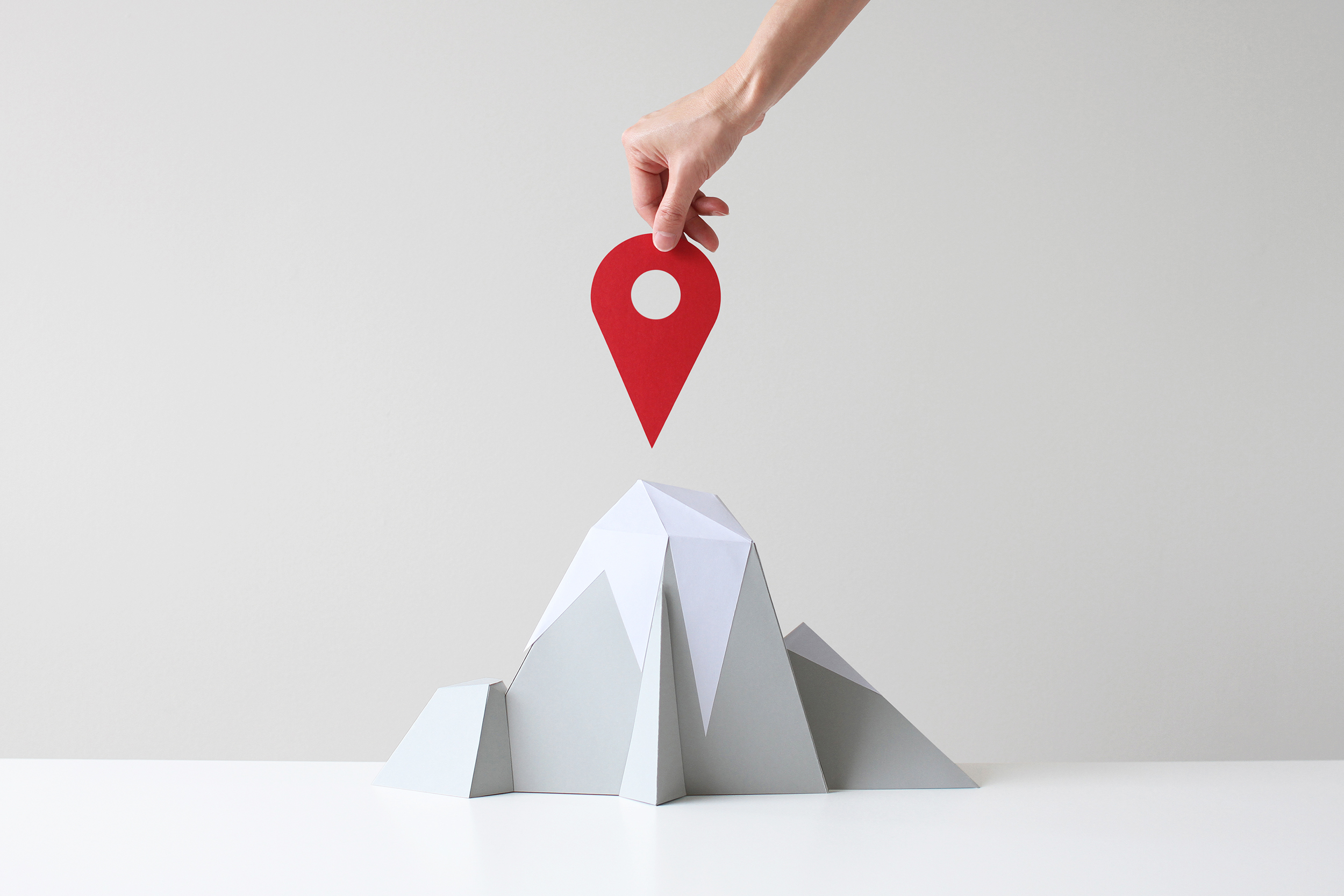 mountain career success achievement goals betterment motto stock