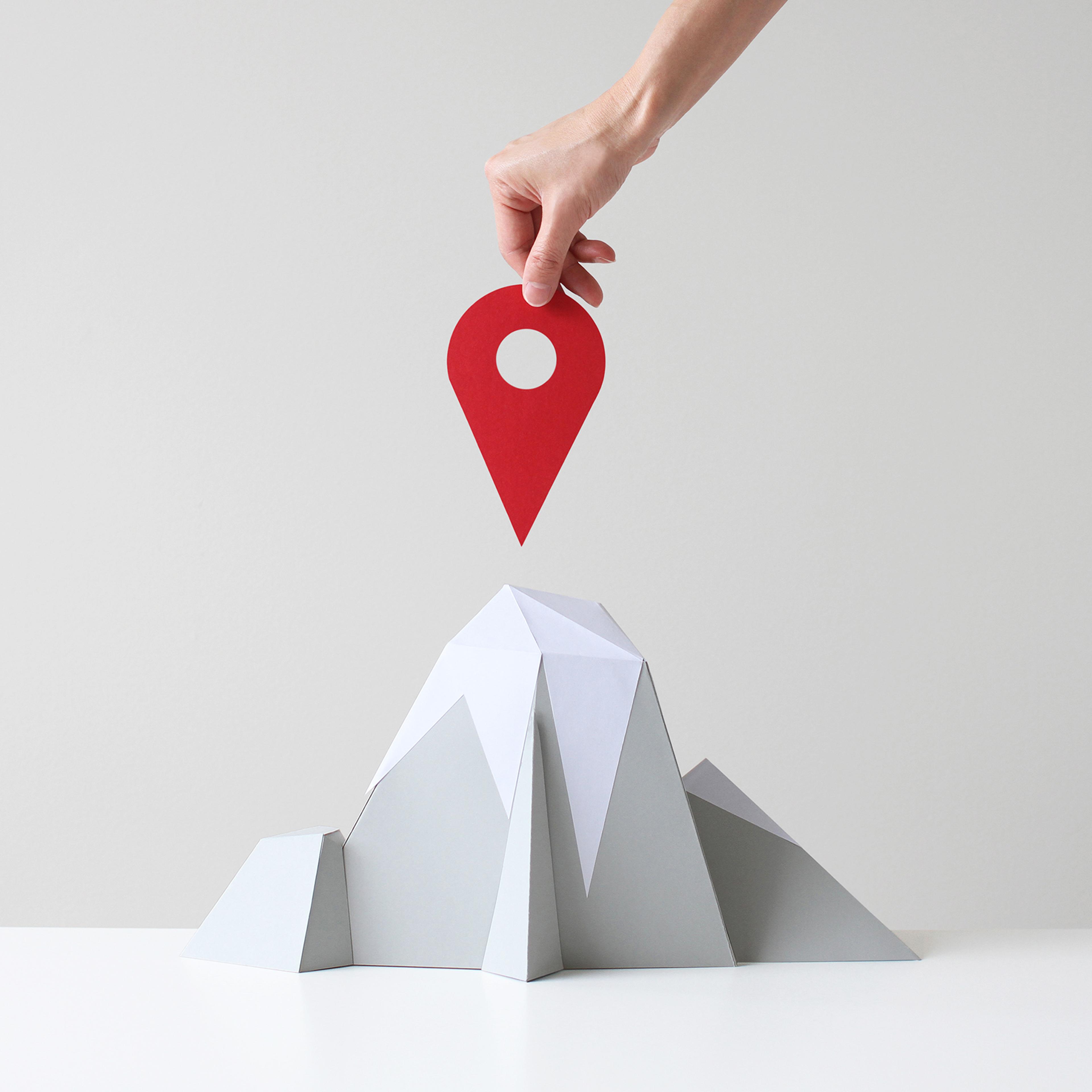 mountain career success achievement goals betterment motto stock