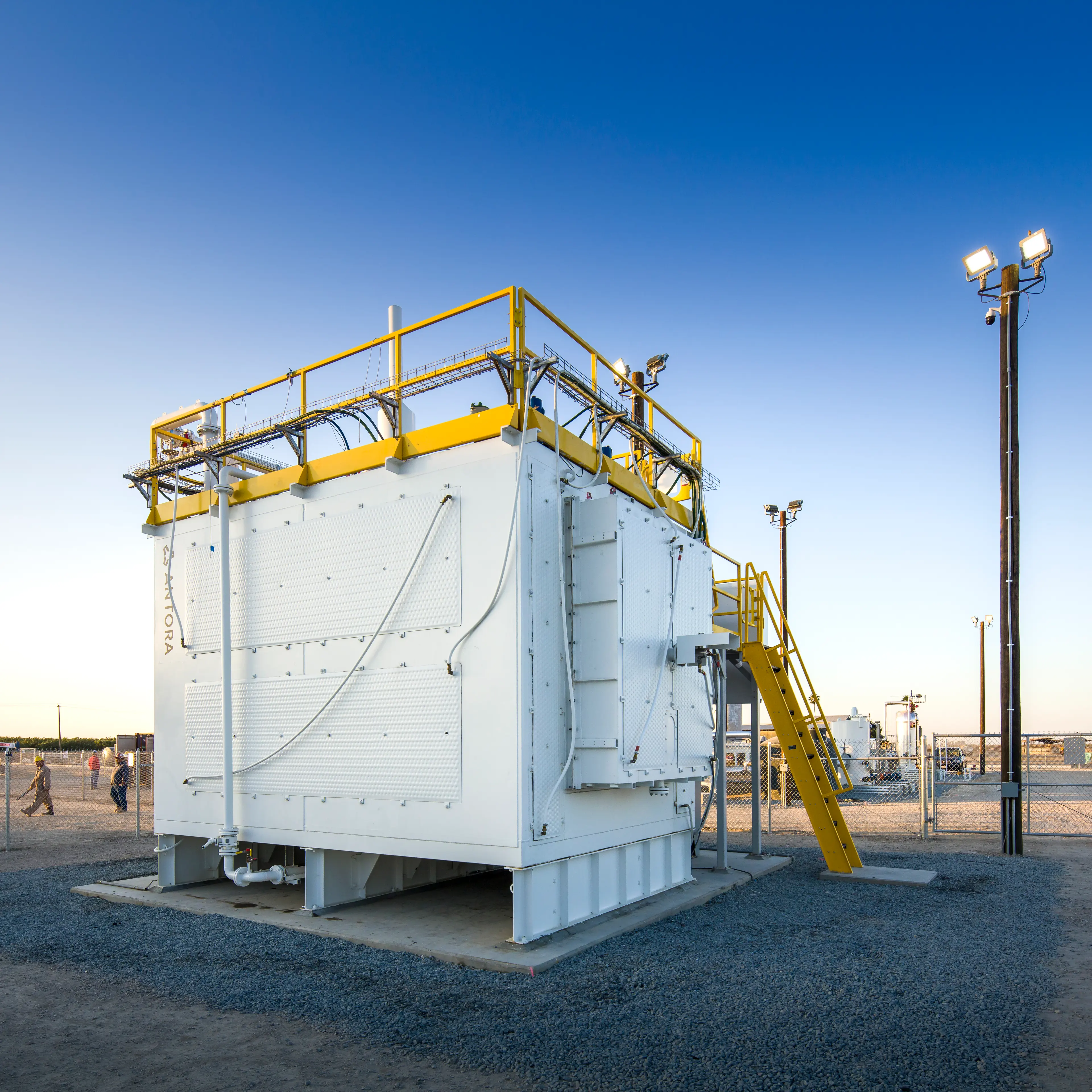 Antora Energy's pilot thermal battery in Fresno, Calif.