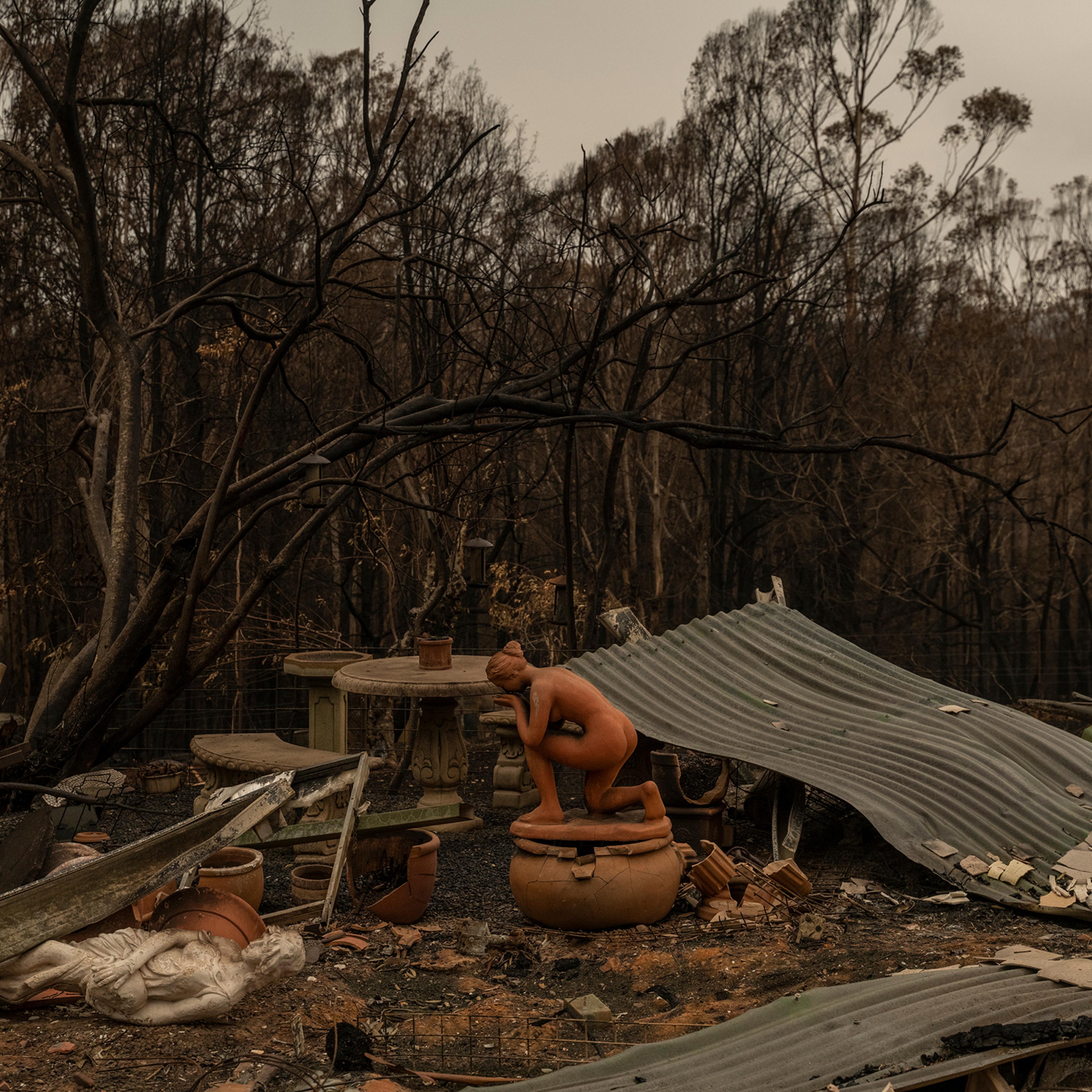 A nursery and home destroyed by bushfire in Lake Conjola, New South Wales, Australia, on Jan. 5, 2020.