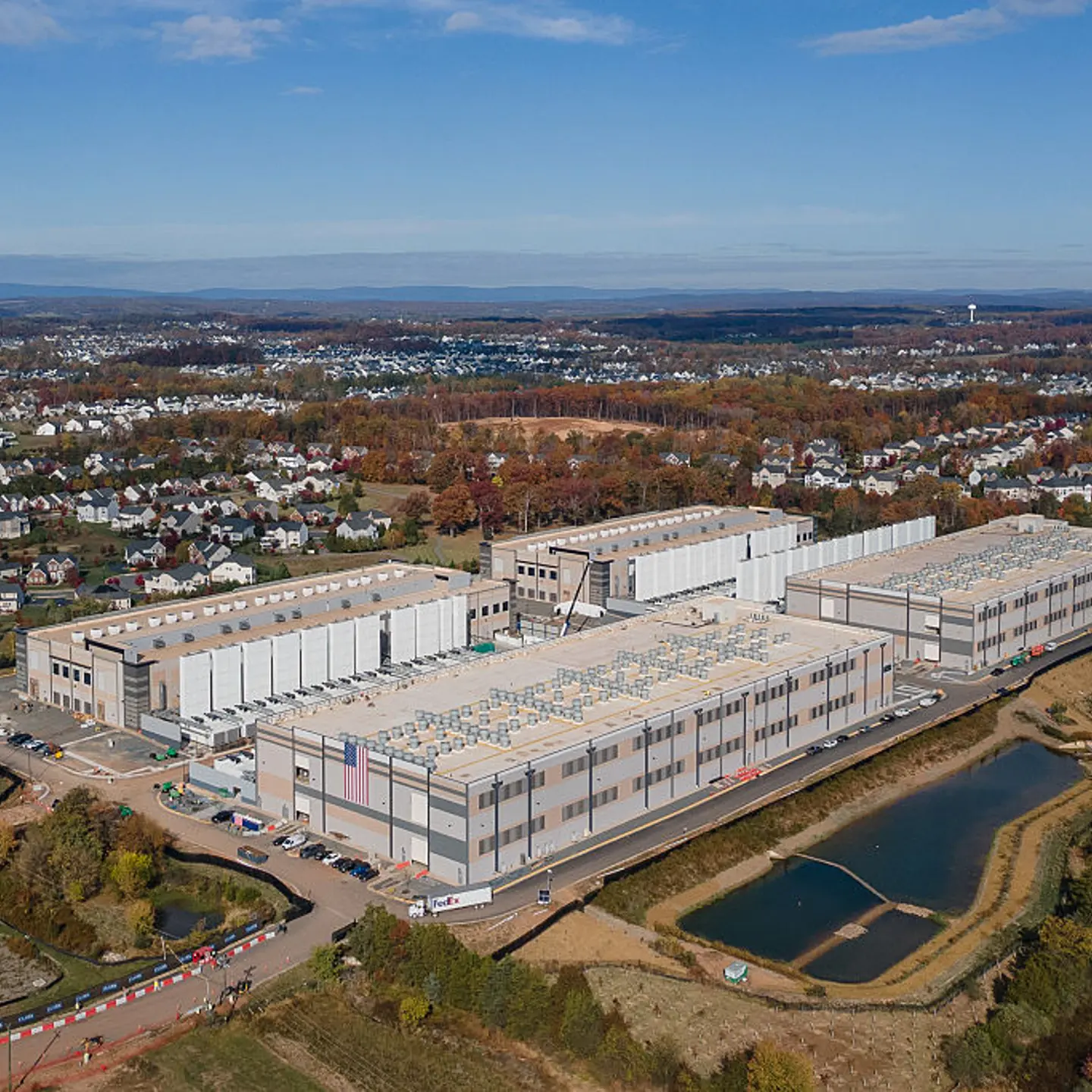 A Microsoft data center in Aldie, Virginia, U.S., on Oct. 28, 2025.