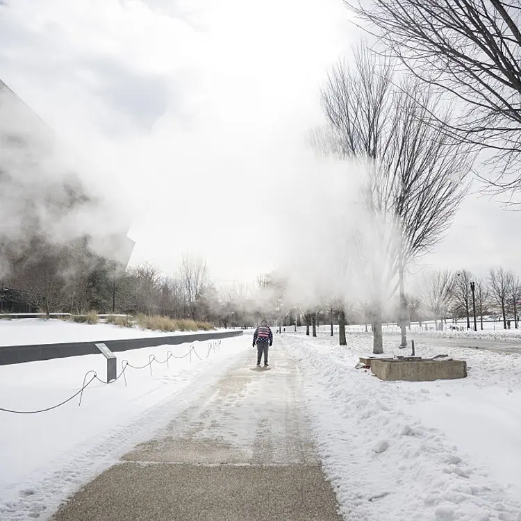 Heavy winter storm in Washington DC