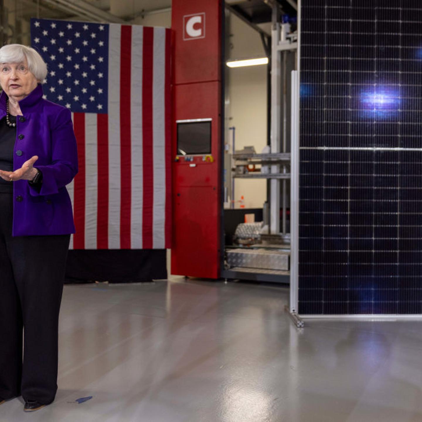 Treasury Secretary Yellen Tours Suniva Solar Cell Manufacturing Plant