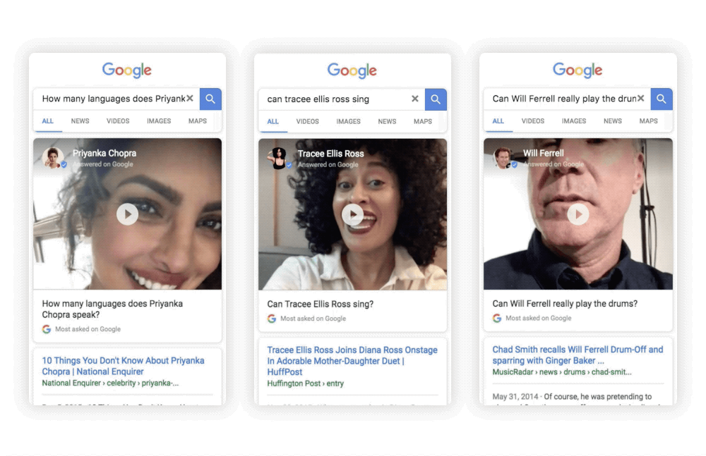 Google Has Celebrities Answer Top Trending Search Questions