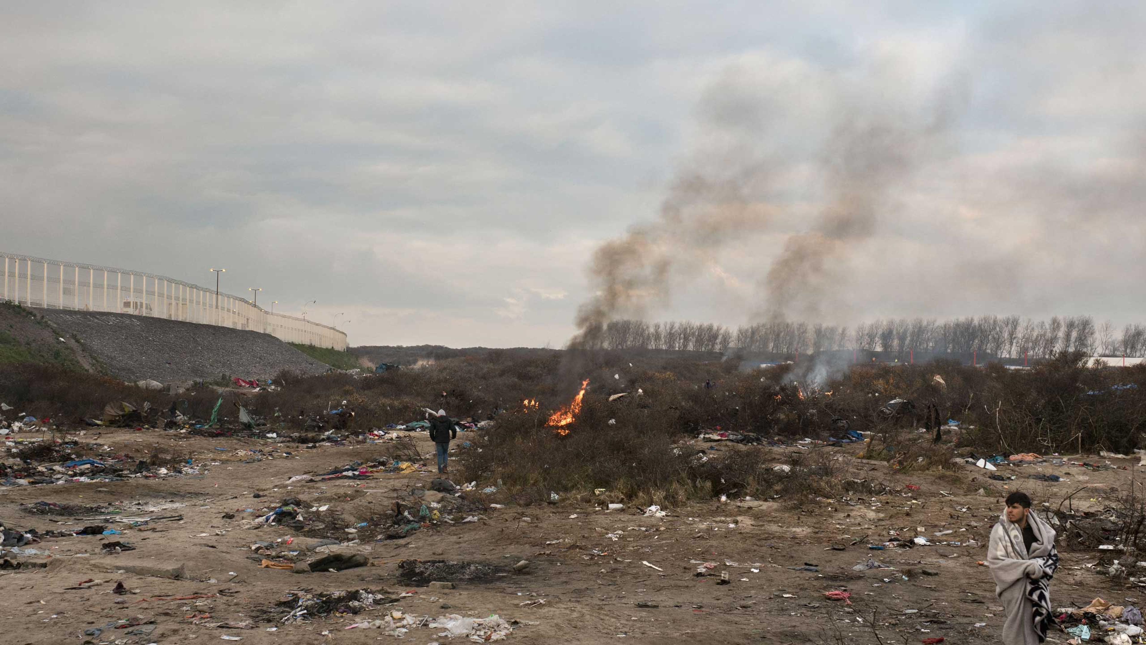 French authorities have begun to clean up the ÒJungleÓ of Calais, the shantytown near Calais city, where migrants live before they attempt to enter the United Kingdom, Jan. 20, 2016.