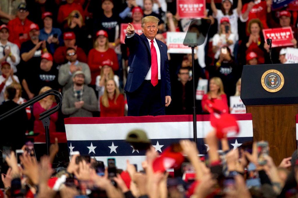 President Trump Holds Campaign Rally In Hershey, Pennsylvania