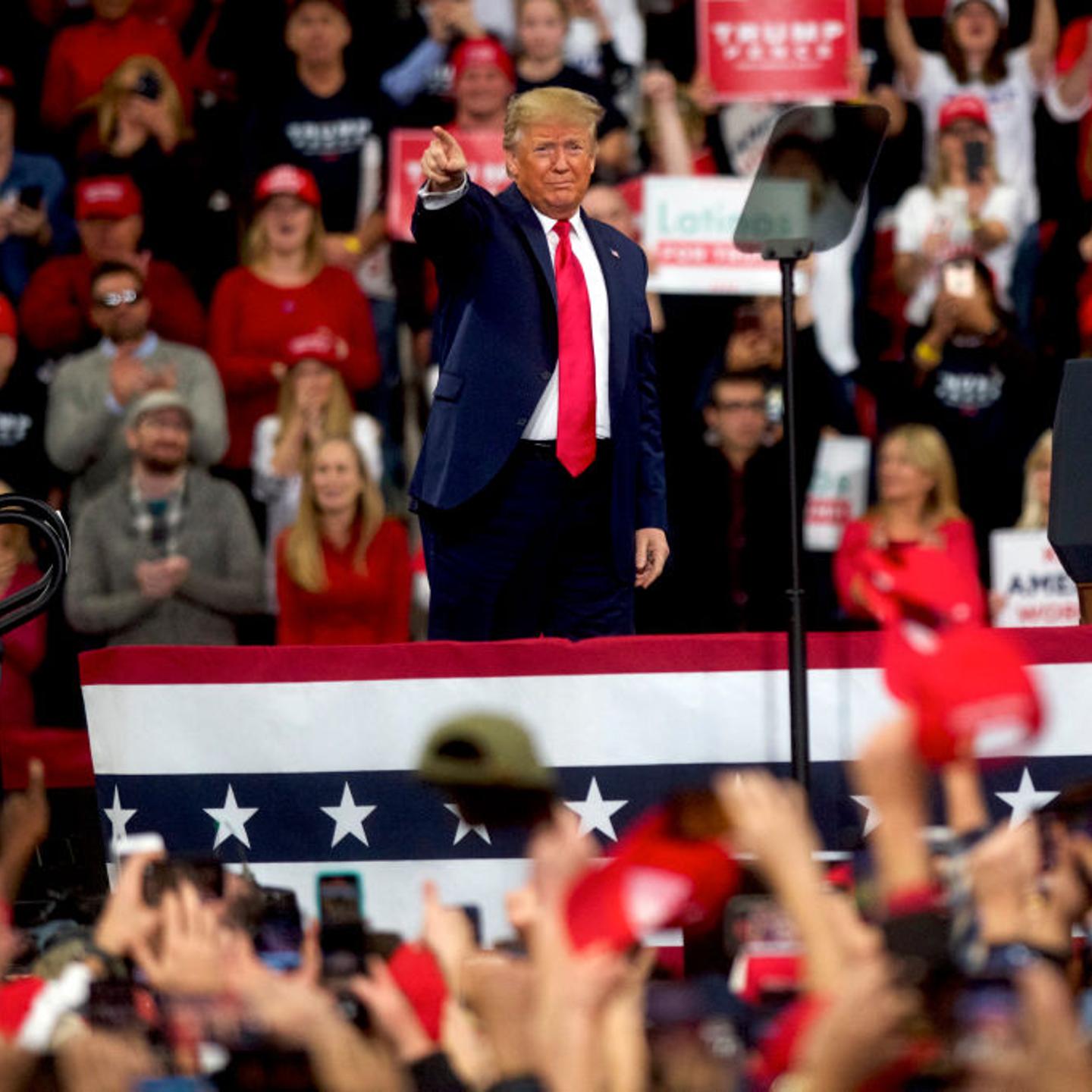 President Trump Holds Campaign Rally In Hershey, Pennsylvania