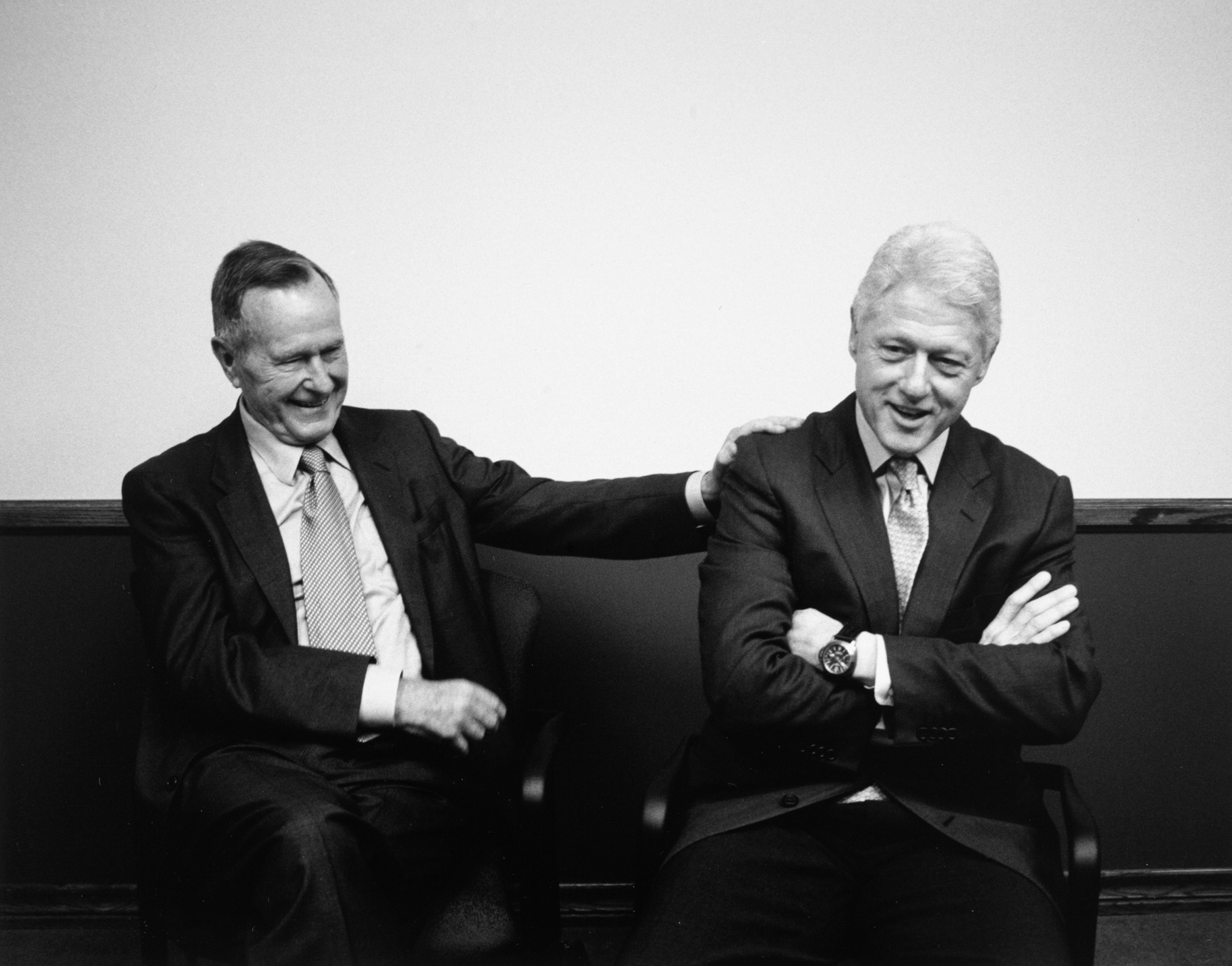 George H.W. Bush and Bill Clinton Friendship Captured in Photo