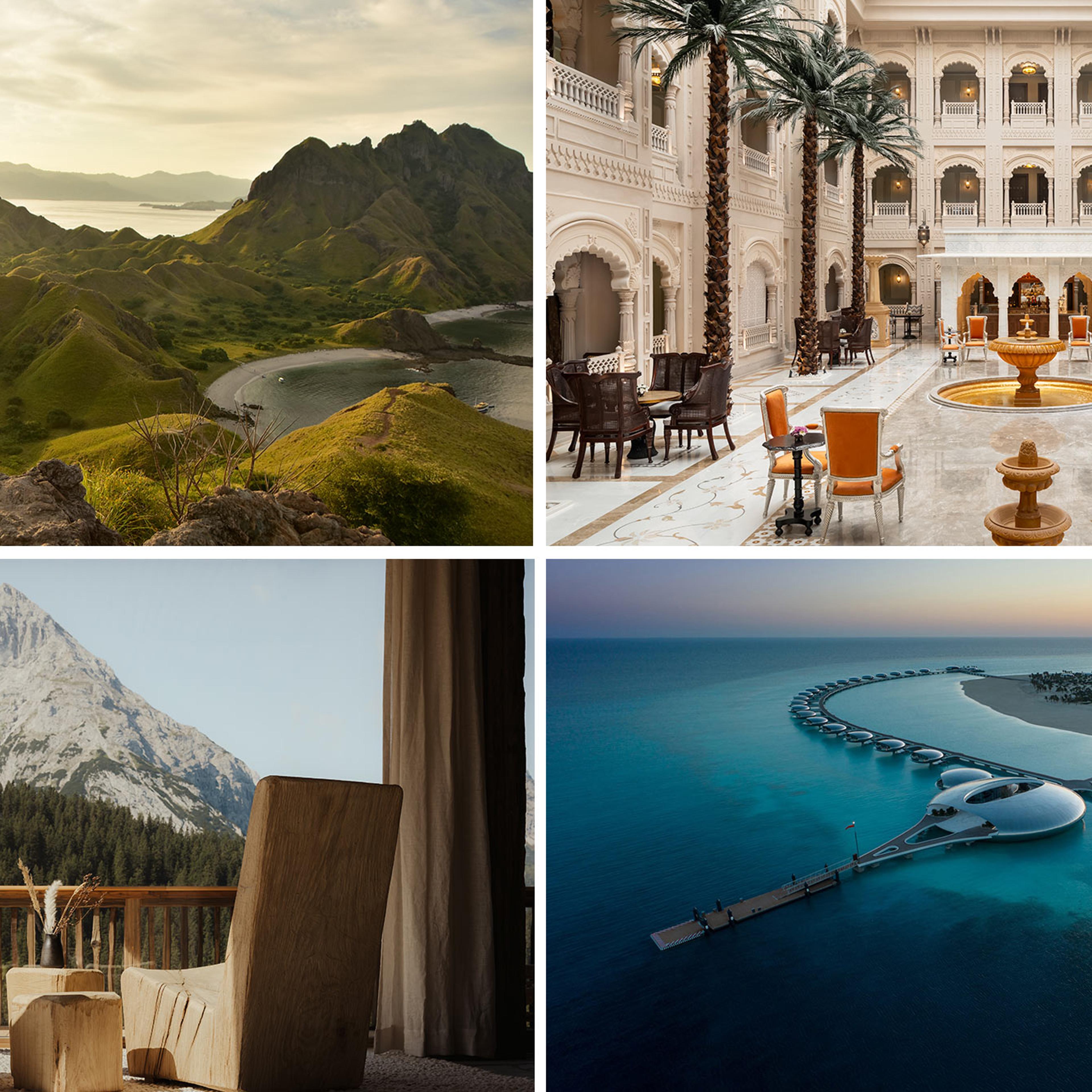 TIME's World's Greatest Places list includes Celestia (Indonesia), Raffles Jaipur (India), Eriro (Austria), and Shebara Resort (Saudi Arabia).