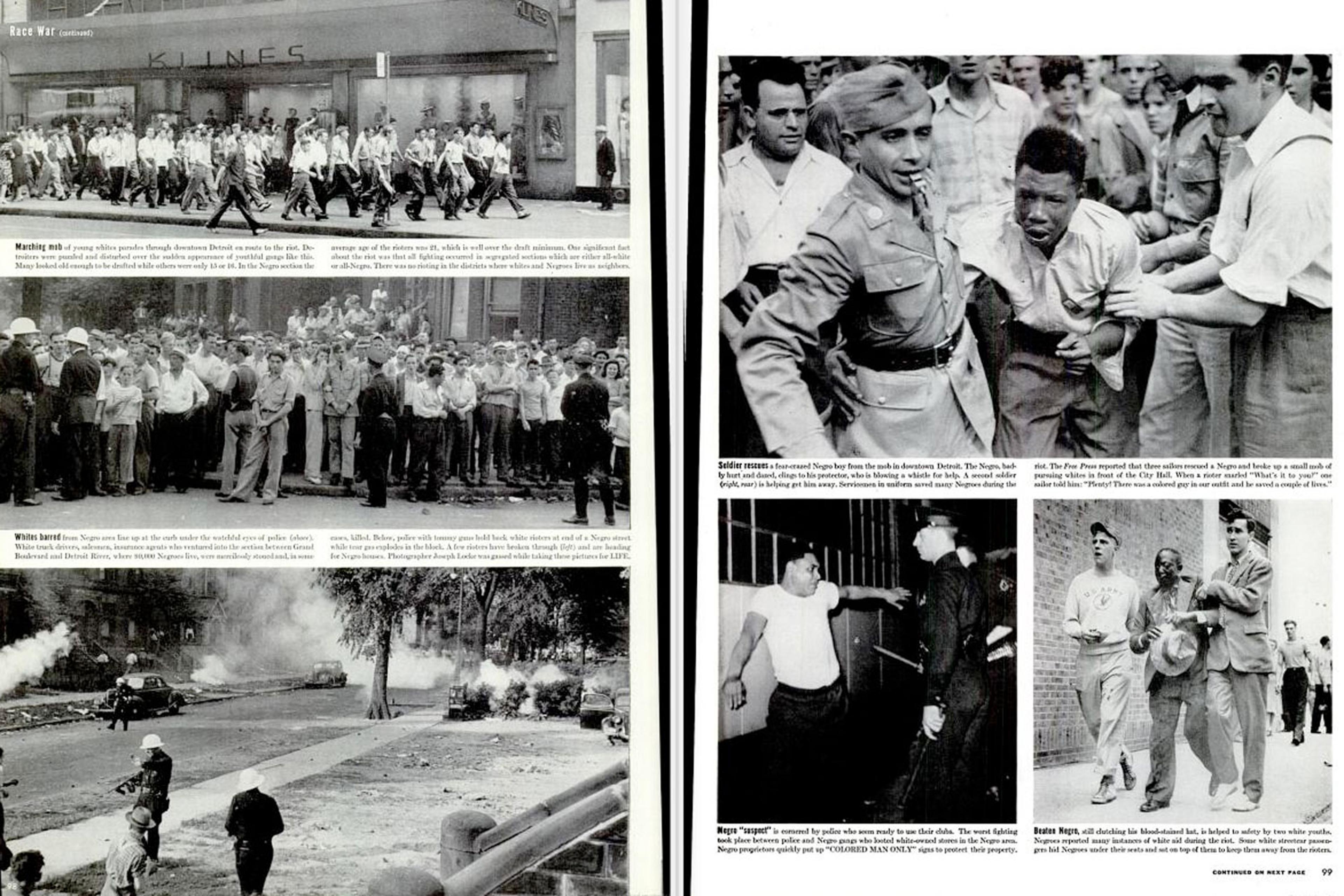 Detroit 75 Riots Detroit Race Riots 1943: Photos From a City in Turmoil During WWII