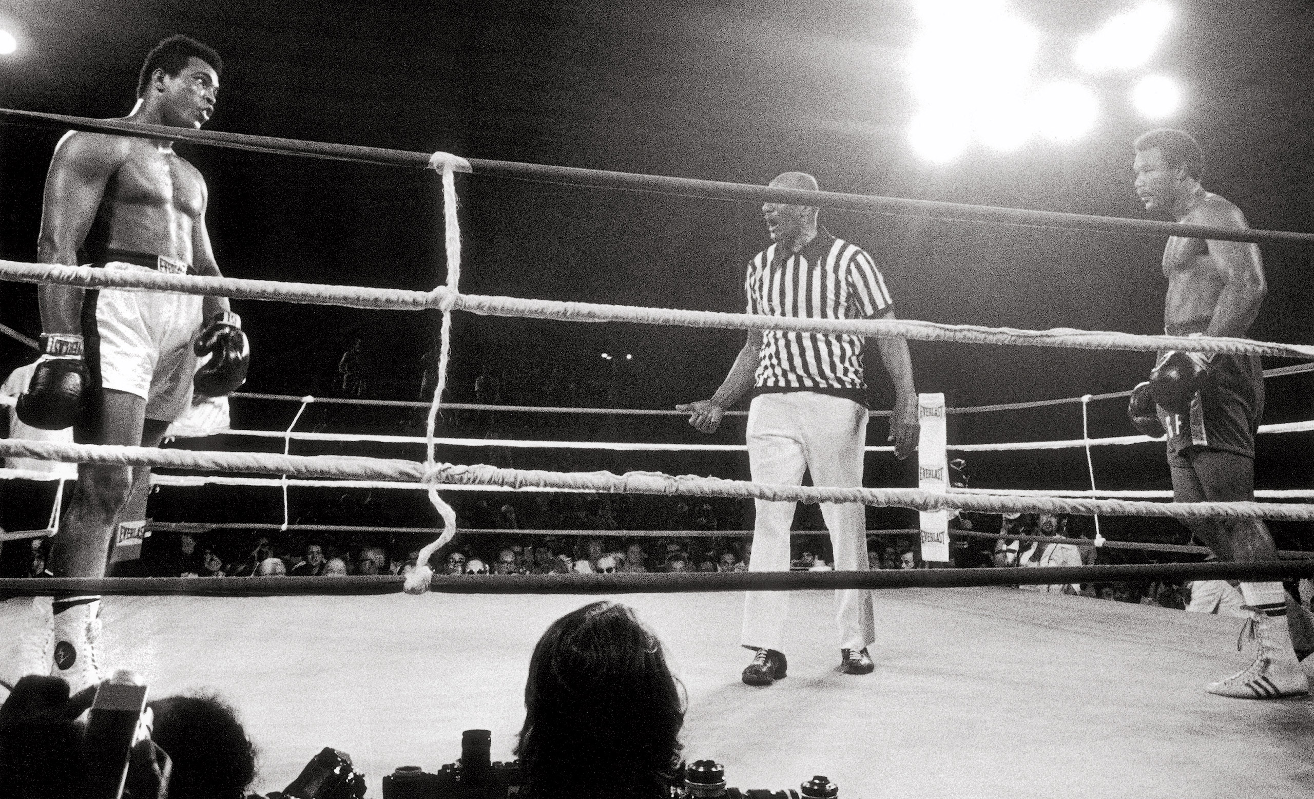 Muhammad Ali and George Foreman in Zaire for The Fight, 1974.