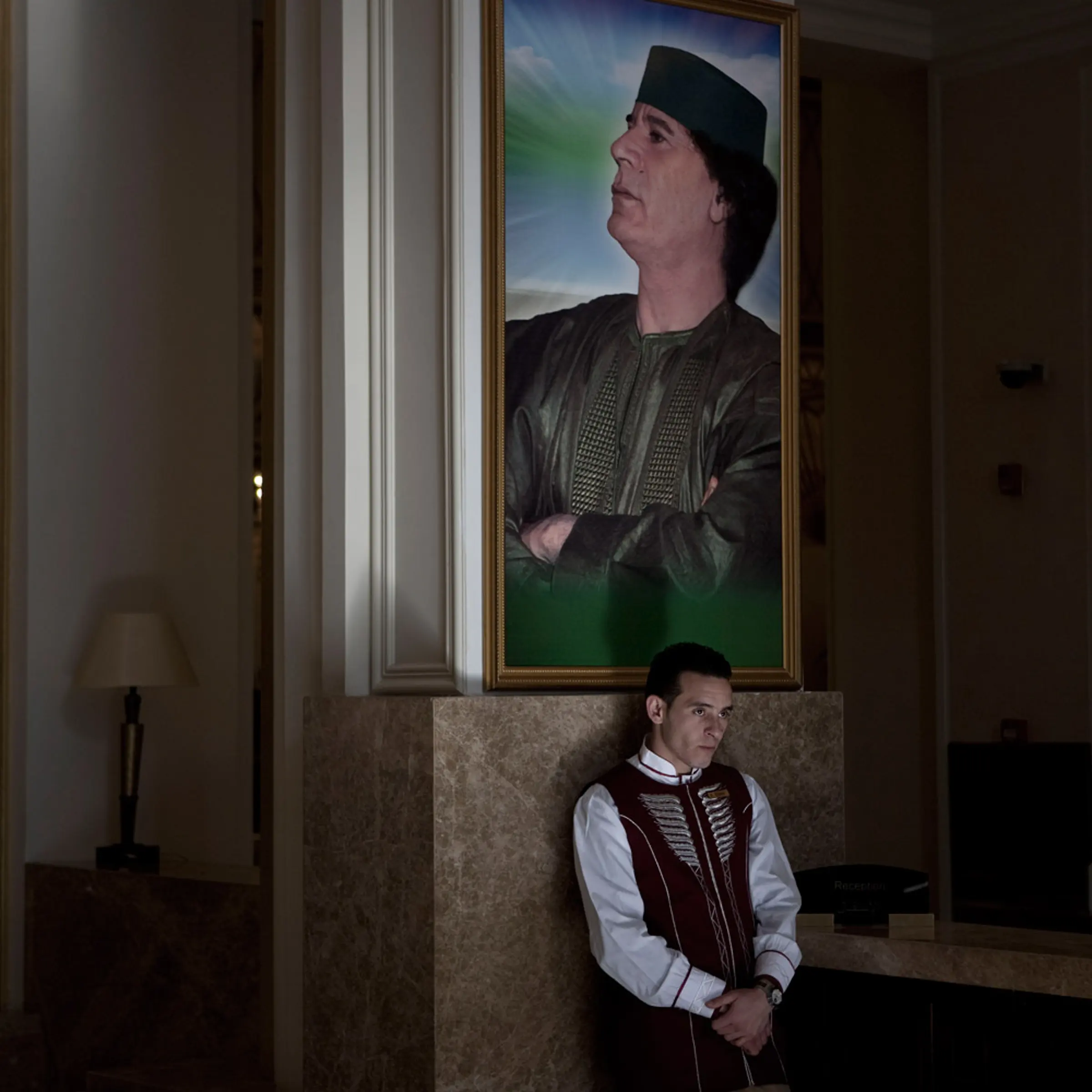 Gaddafi's Libya, Christopher Morris: Inside the Hotel Rixor in Tripoli.