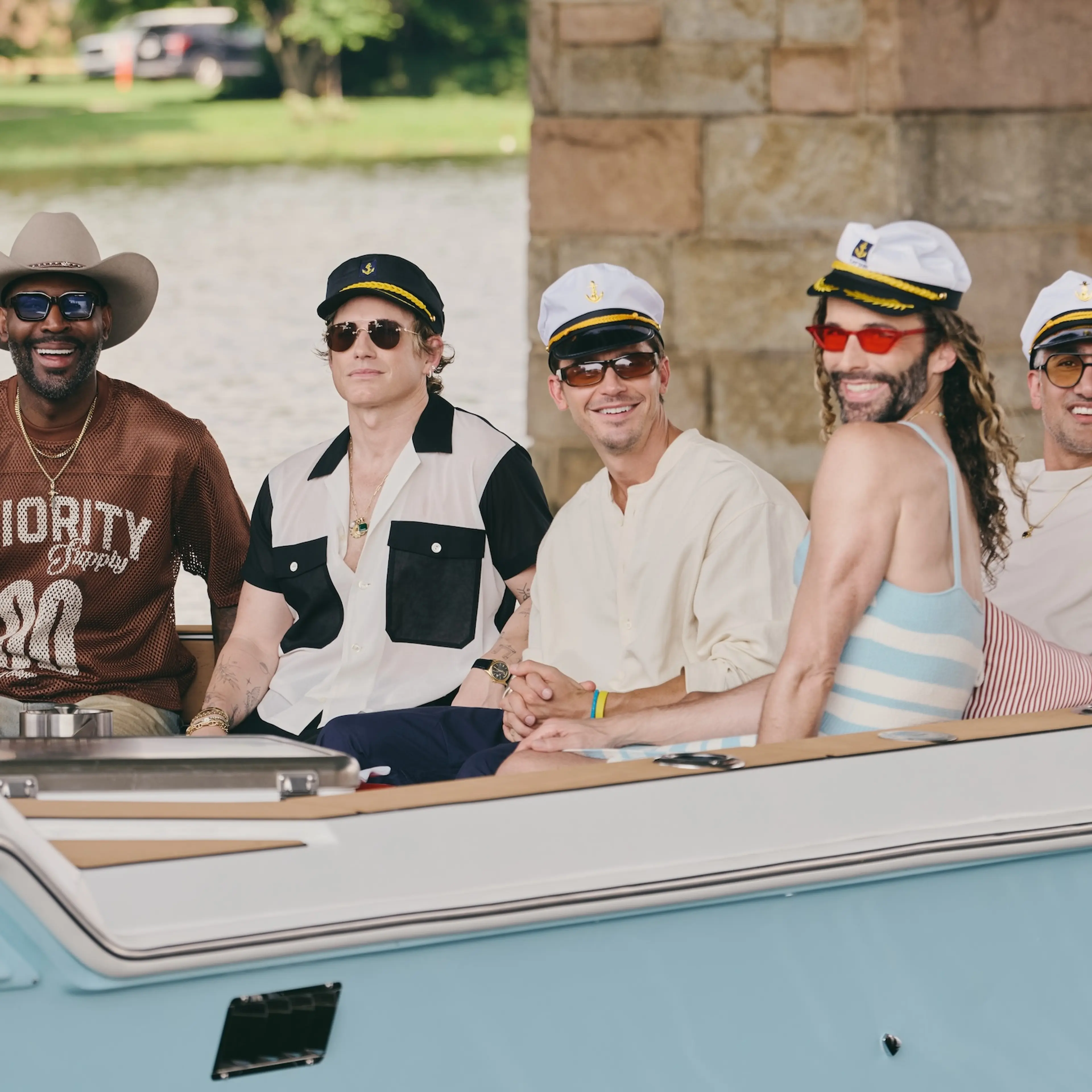 Queer Eye. (L to R) Karamo Brown, Jeremiah Brent, Antoni Porowski, Jonathan Van Ness, Tan France in episode 1004 of Queer Eye. Cr. Jenny Anderson/Netflix © 2026