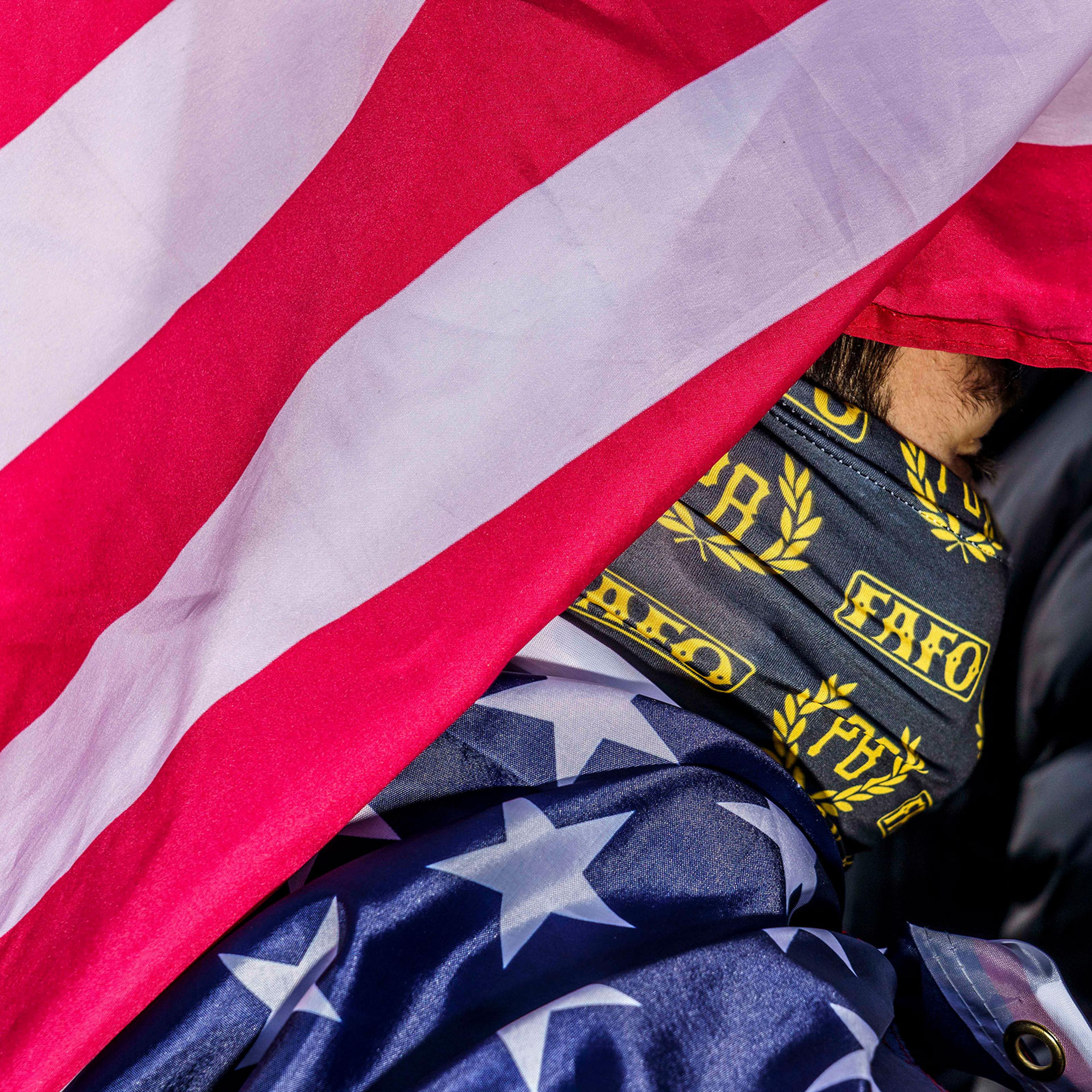 Protestors, including members of the Proud Boys, rally against COVID-19 vaccinations and mandates in New York City, on Nov. 20, 2021.
