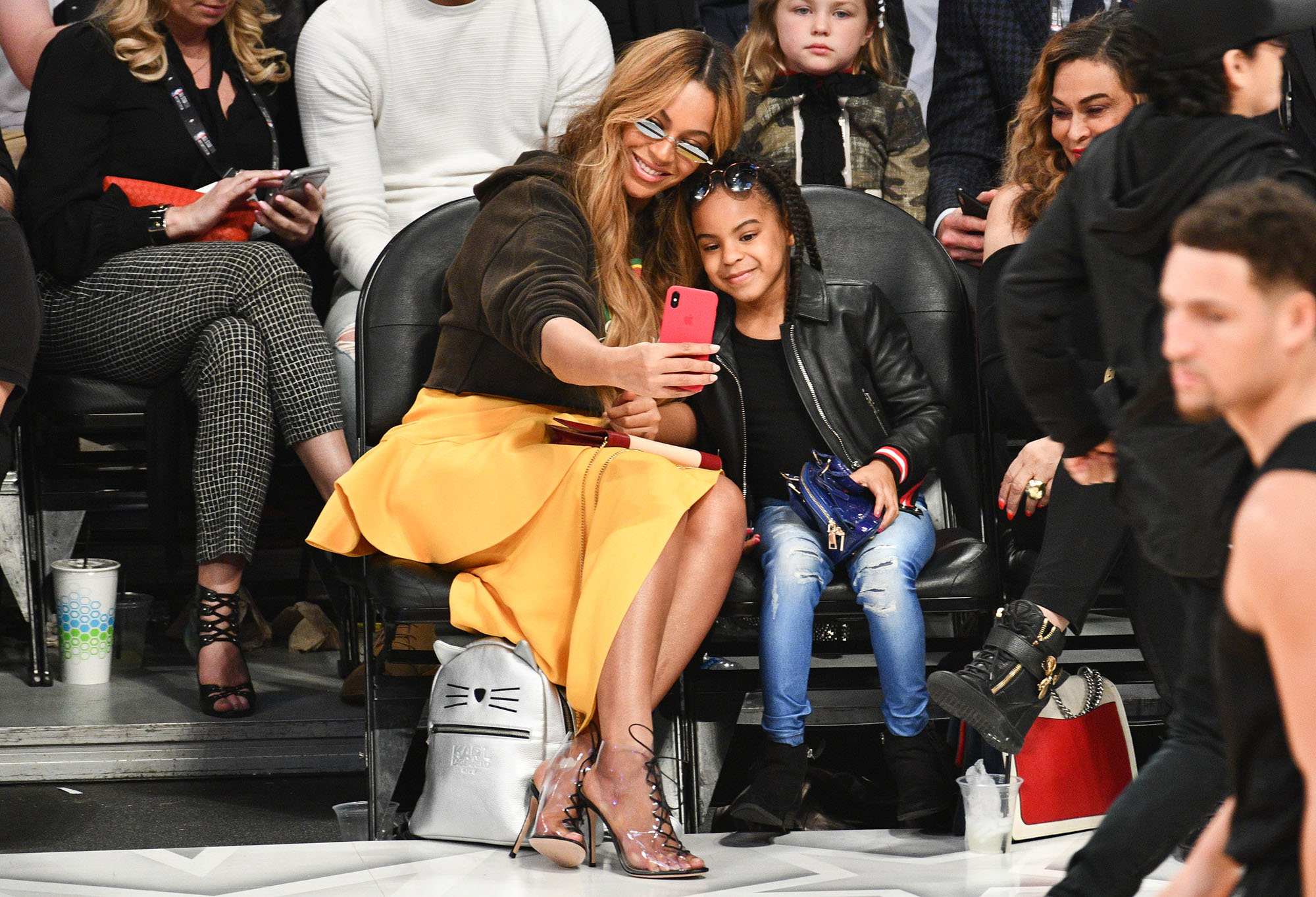 Beyonc and Blue Ivy Wore Matching Gold Gowns to Art Gala