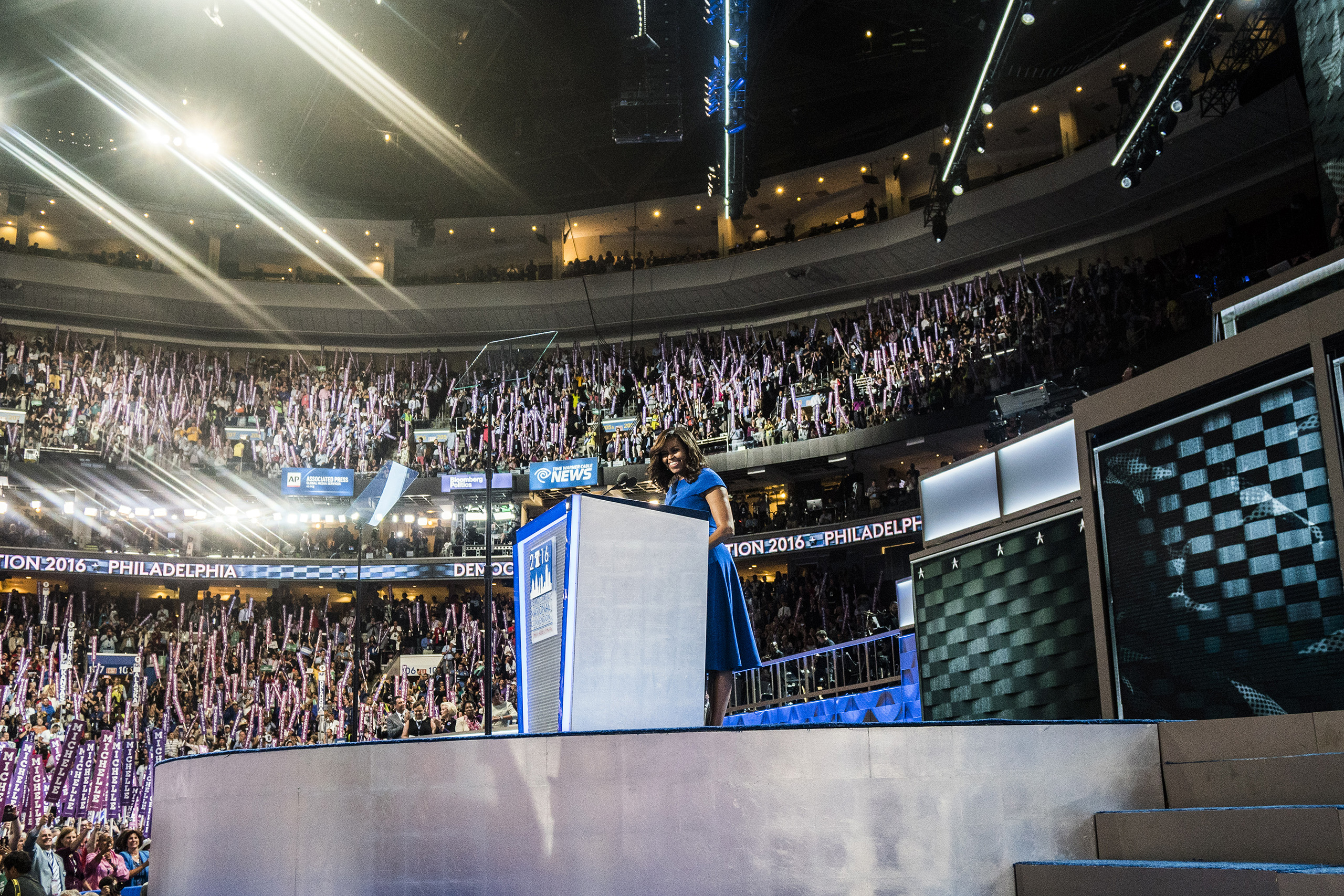 Scenes from the Democratic National Convention on Monday, July 25, 2016.