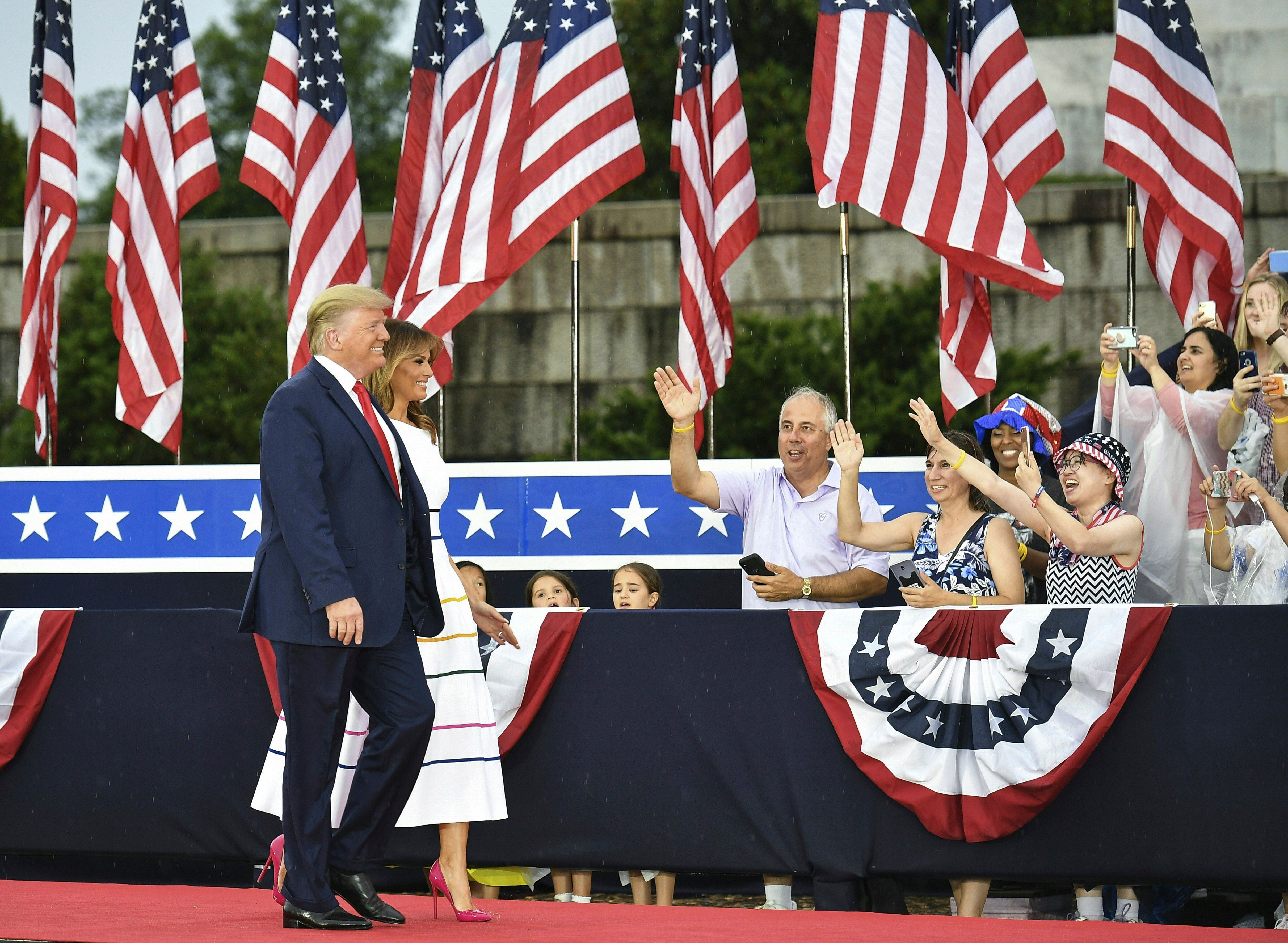President Donald Trump at Fourth of July Salute to America