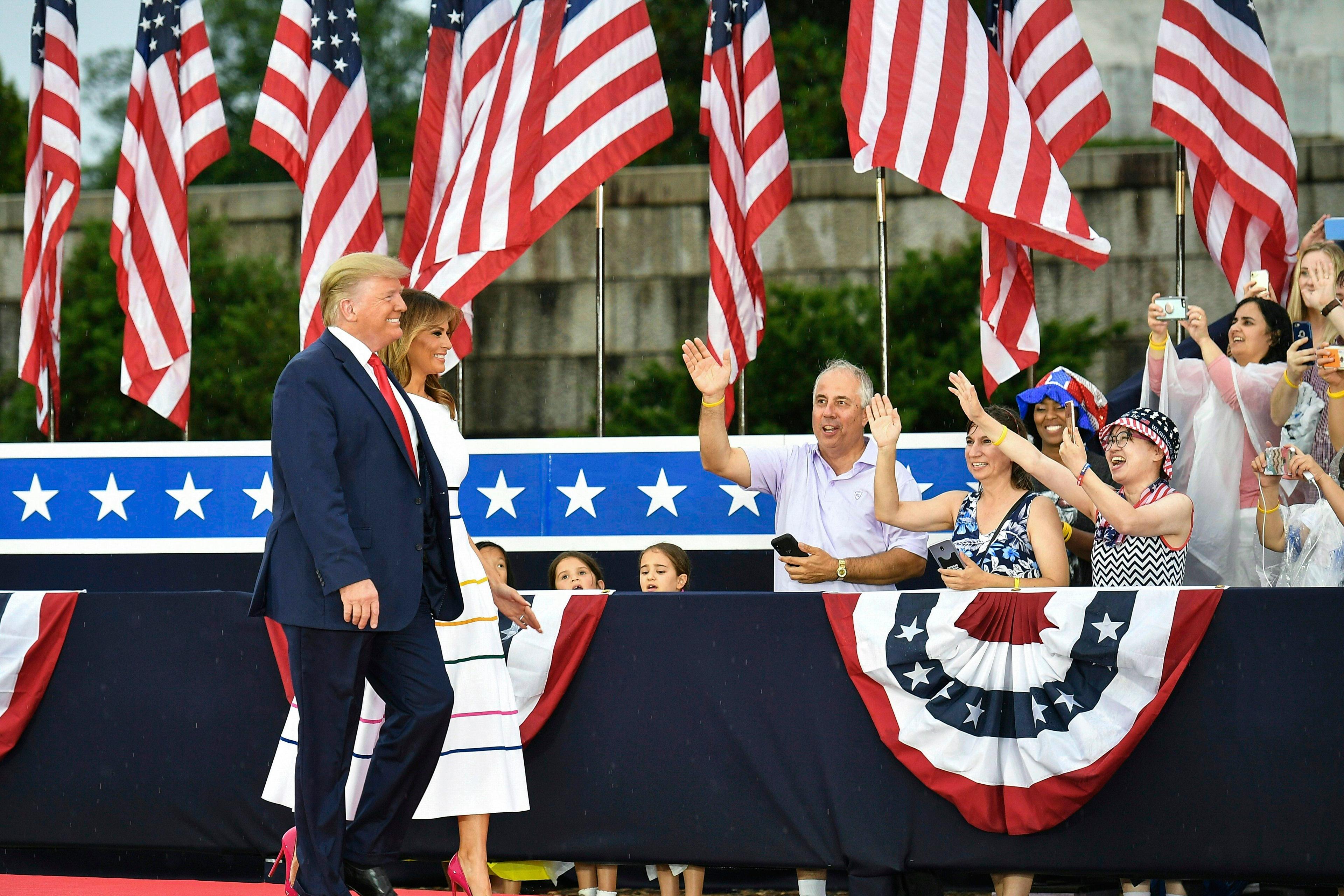 President Donald Trump at Fourth of July Salute to America