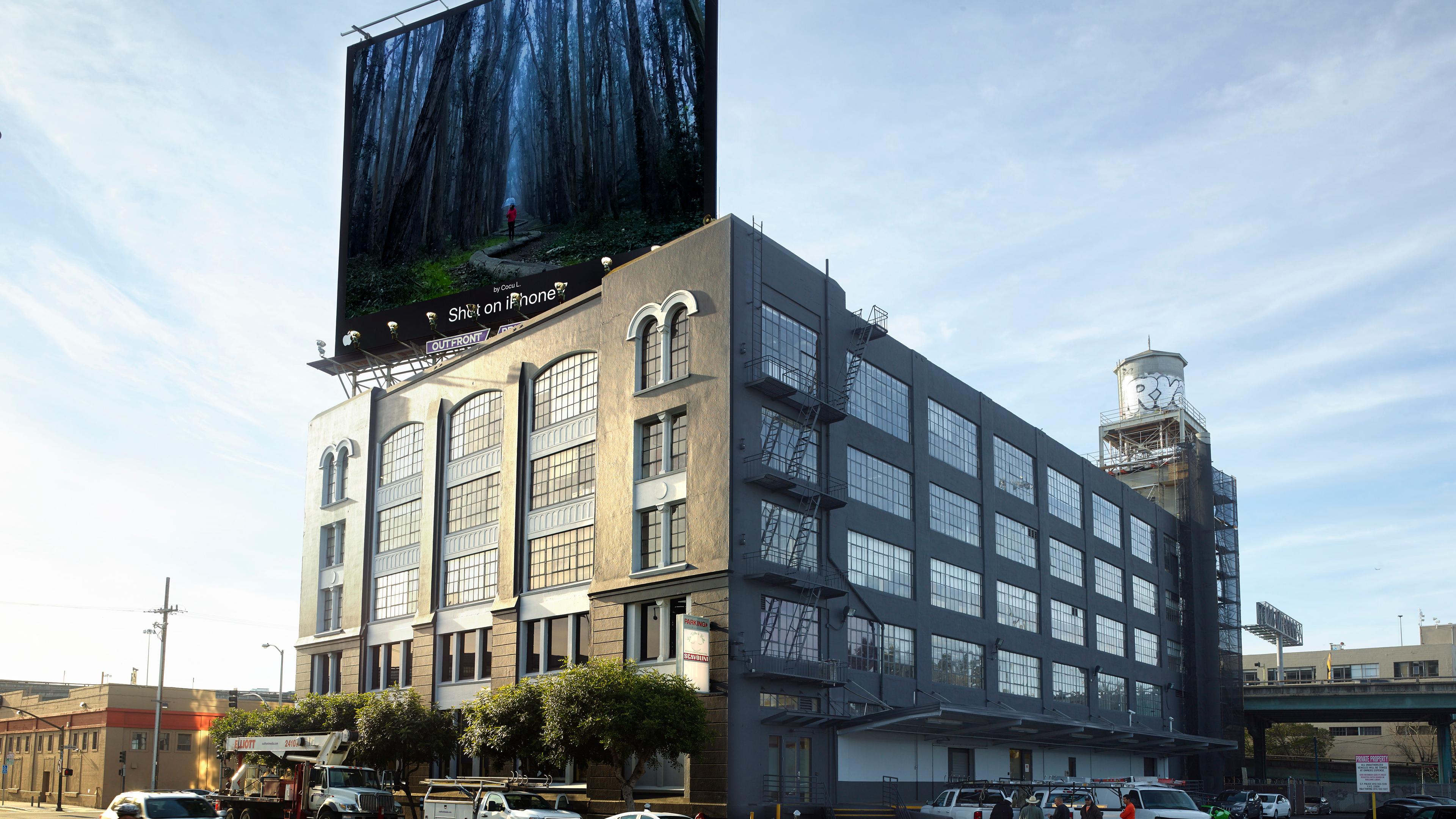 Mock up for an Apple billboard in San Francisco