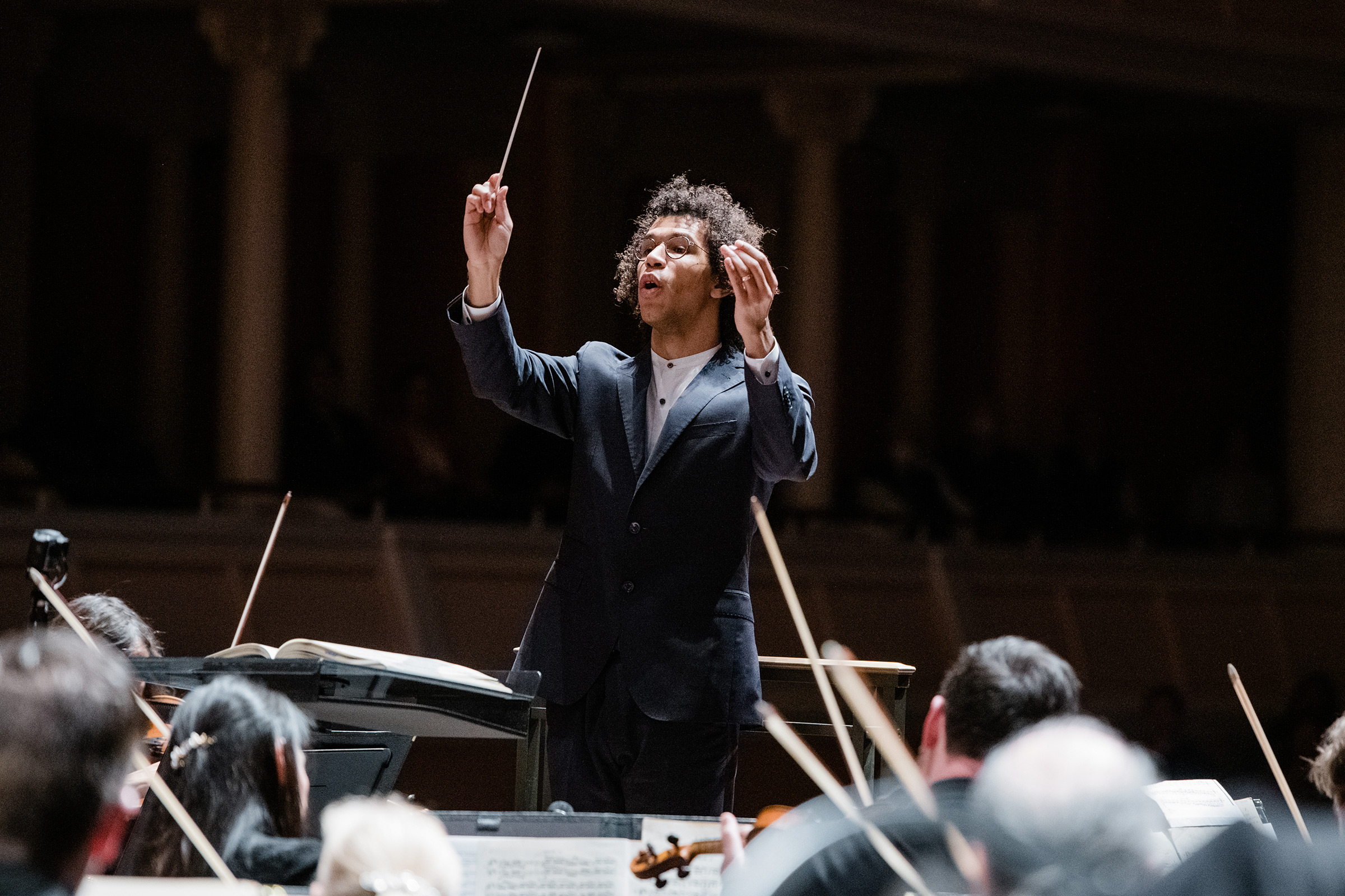 Jonathon Heyward conducting the Charleston Symphony in South Carolina.