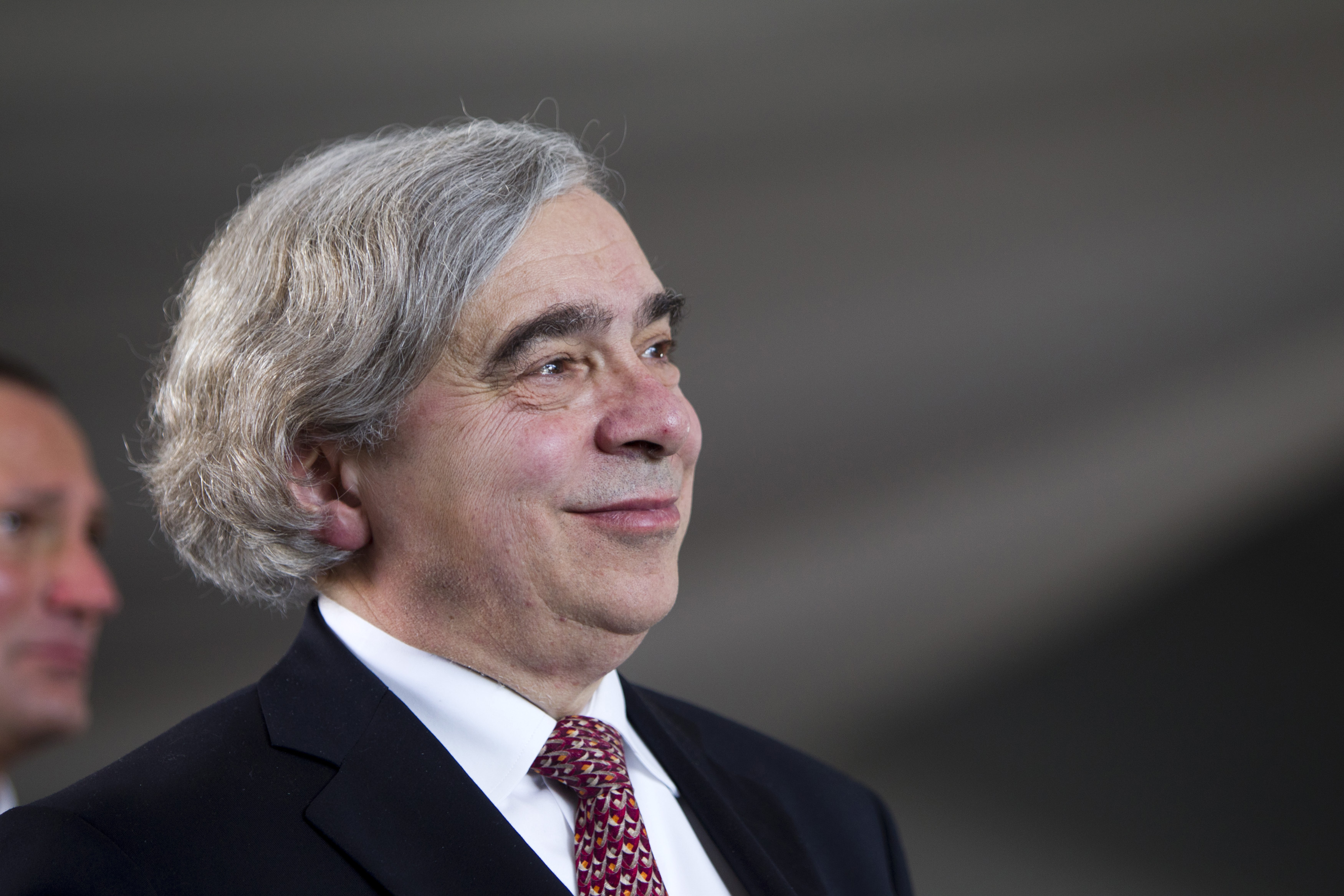 U.S. Secretary of Energy Ernest Moniz attends the grand opening of the Ivanpah Solar Electric Generating System in the Mojave Desert near the California-Nevada border Feb. 13, 2014.