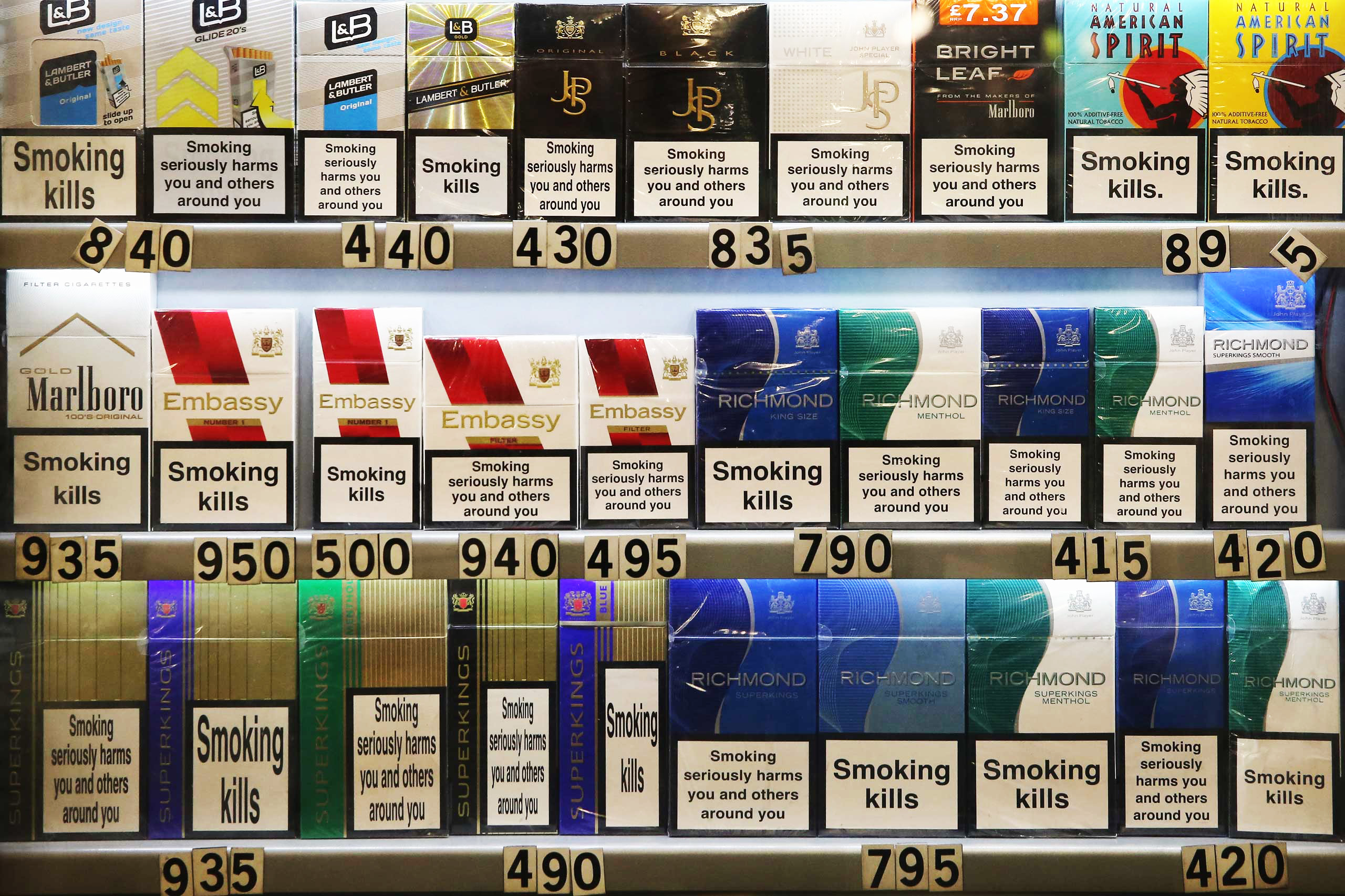english cigarettes British Parliament Votes to Ban Cigarettes With Branding