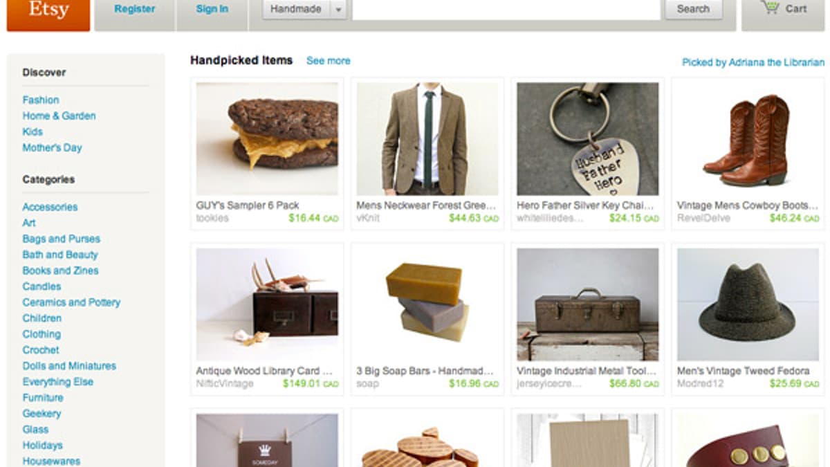 Etyset Etsy Seeks Scale Without Losing Its 'Street Fair' Aesthetic