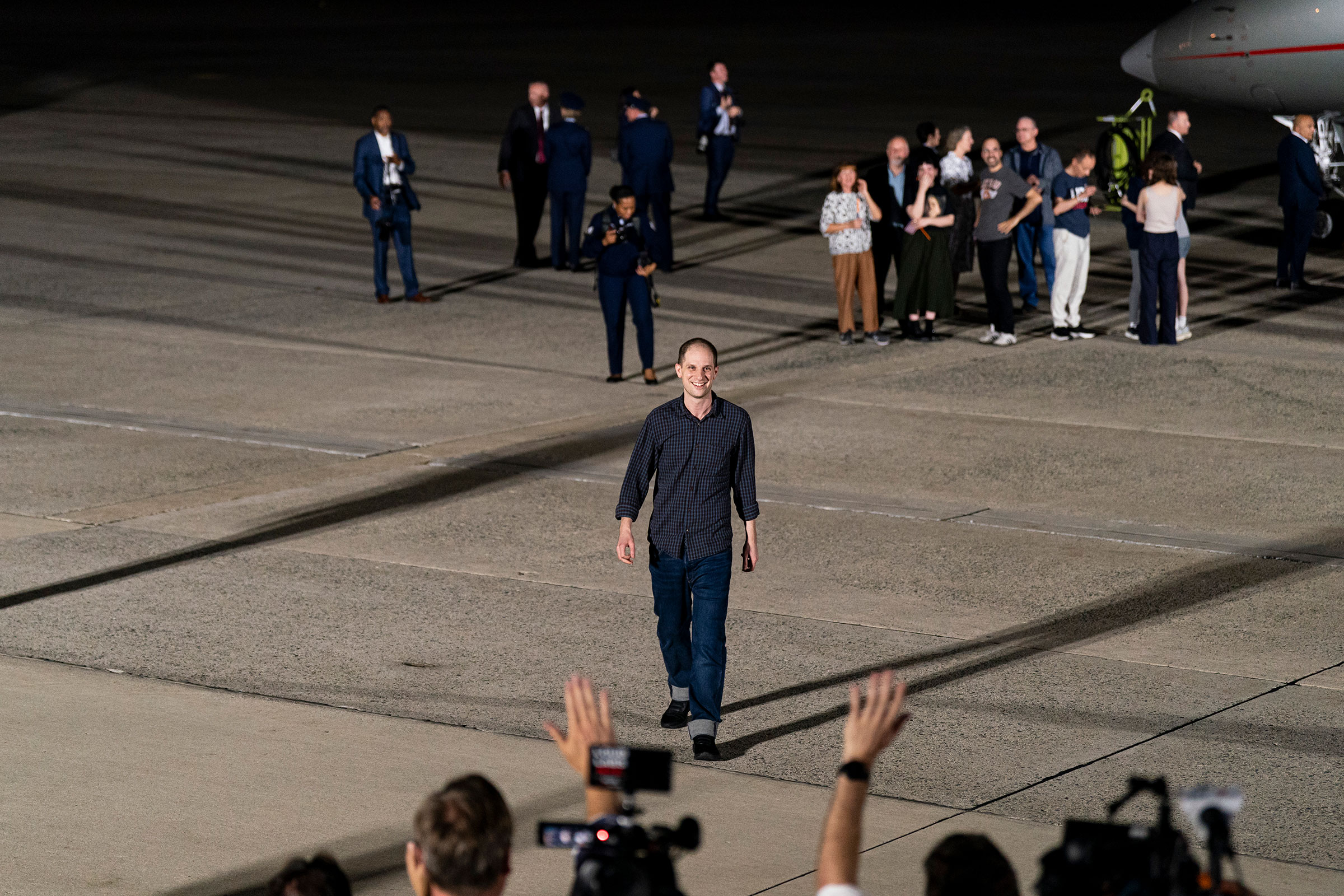 President Biden And Vice President Harris Greet Americans Released In Prisoner Swap