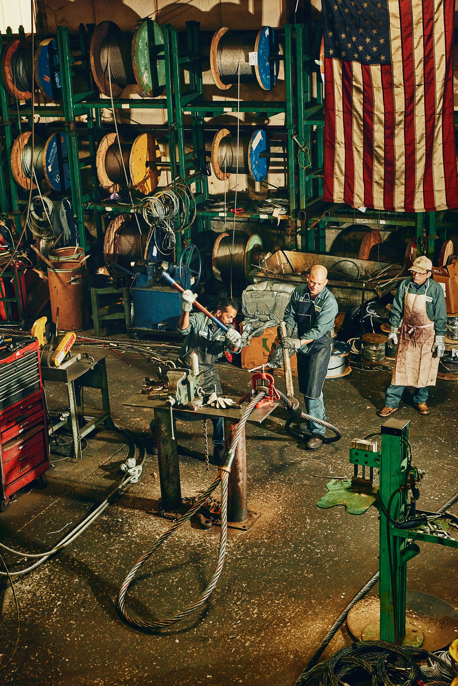 The St. Pierre Manufacturing Corp. in Worcester, Mass. is feeling the sting of tariffs on foreign steel.