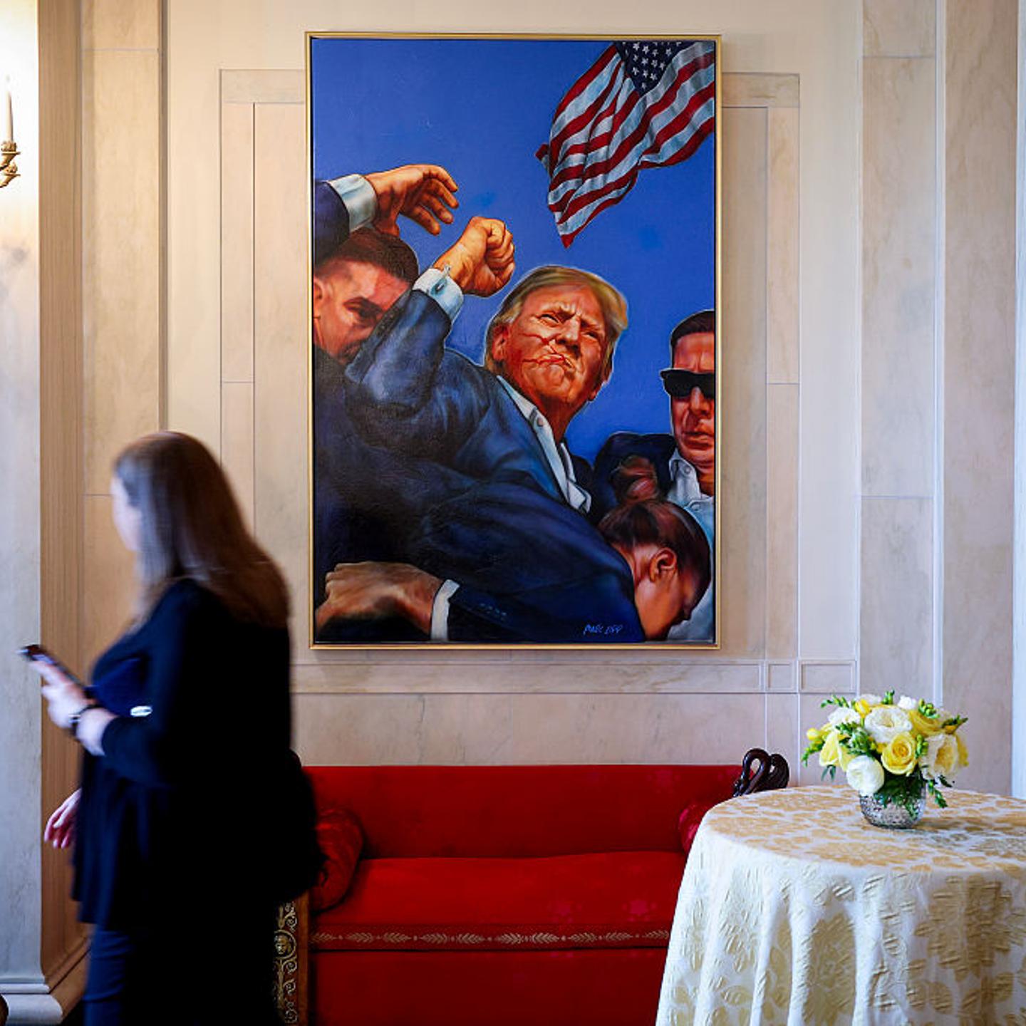 Painting Of Trump Assassination Attempt Hangs in White House