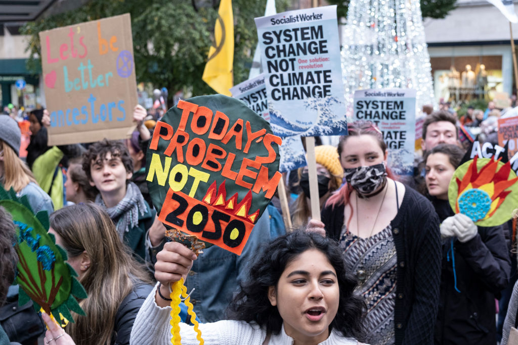 COP26 Net Zero Targets Protest