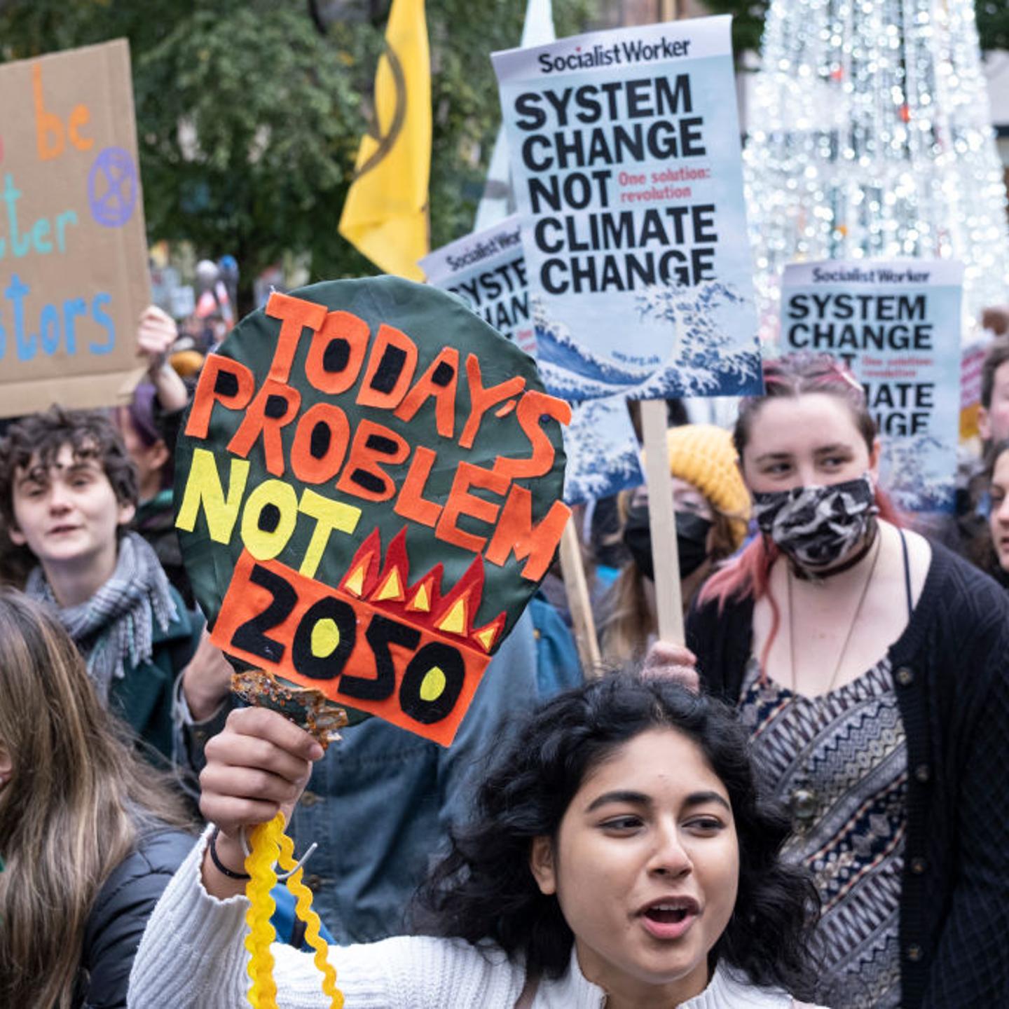 COP26 Net Zero Targets Protest