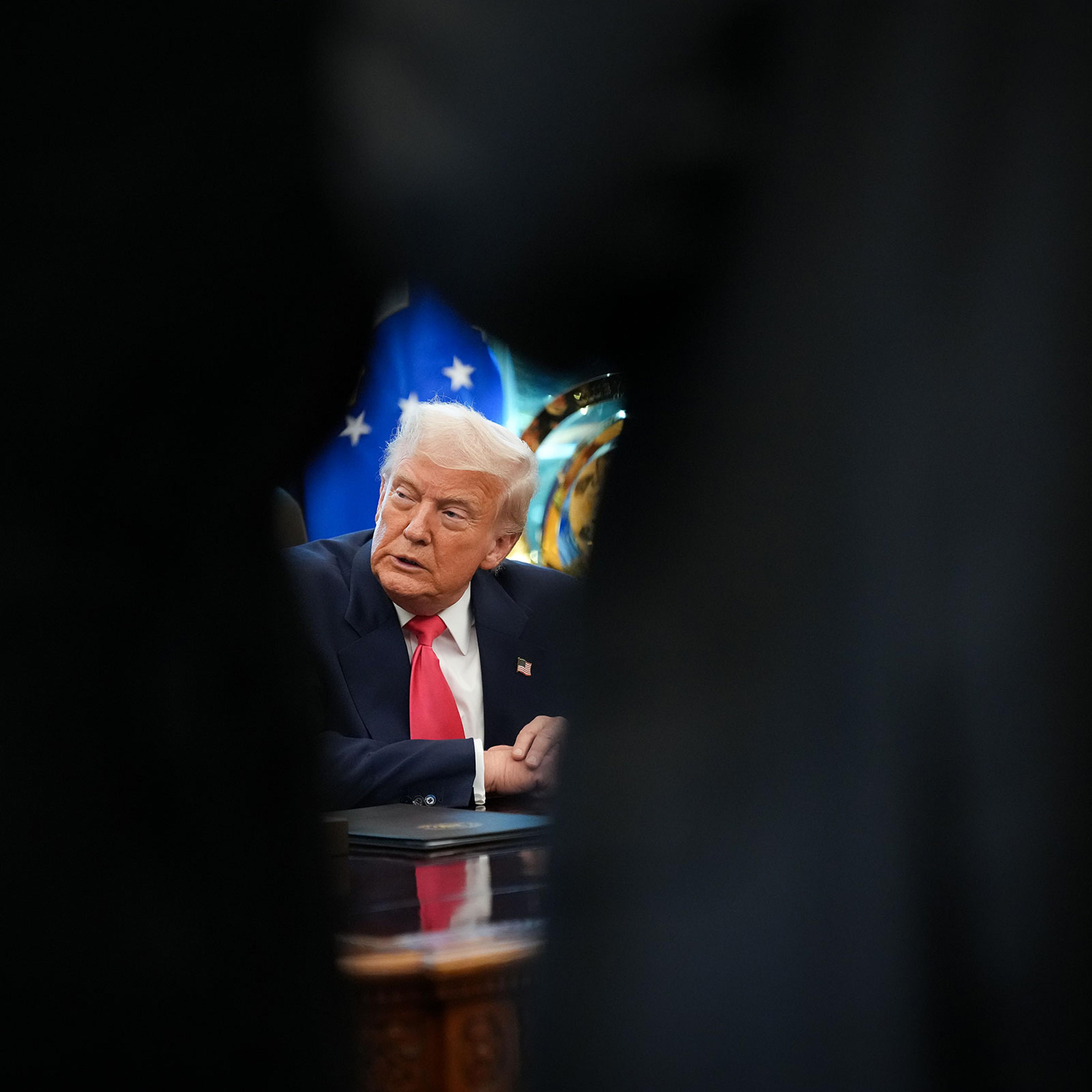 President Trump Delivers Remarks From The Oval Office