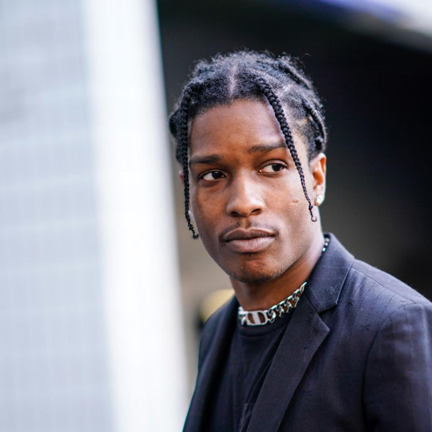ASAP Rocky is seen, outside during Paris Fashion Week
