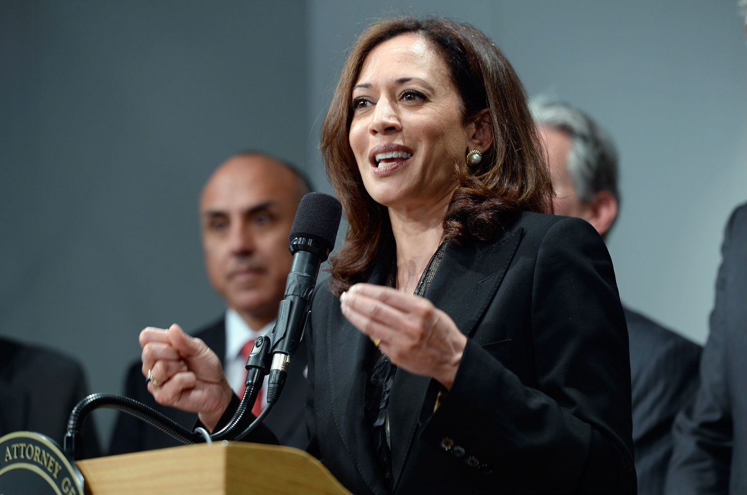 U.S. Vice President and Democratic presidential nominee Kamala Harris speaks at a campaign event at Washington Crossing Historic Park in Washington Crossing, Pa., on Oct. 16, 2024.