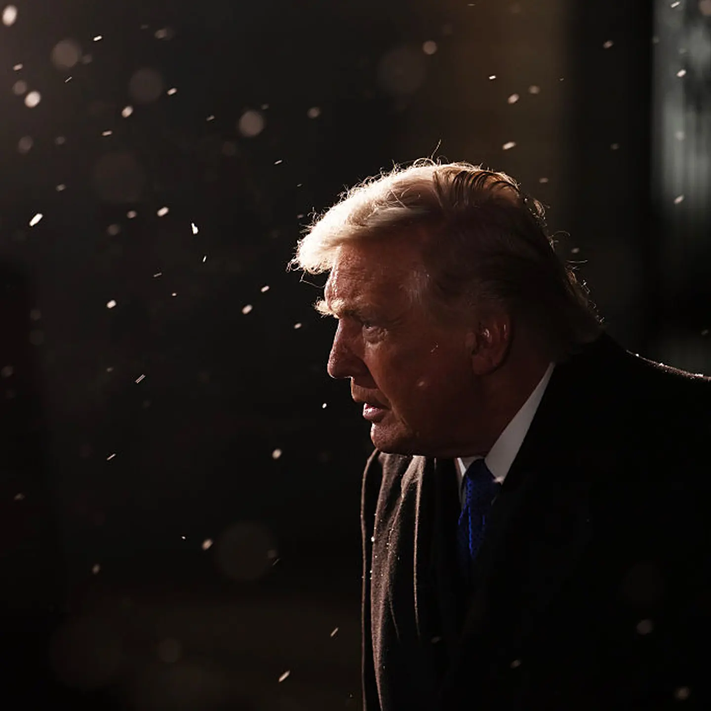 President Donald Trump speaks to reporters before departing the White House in Washington, D.C., on Feb. 6, 2026.