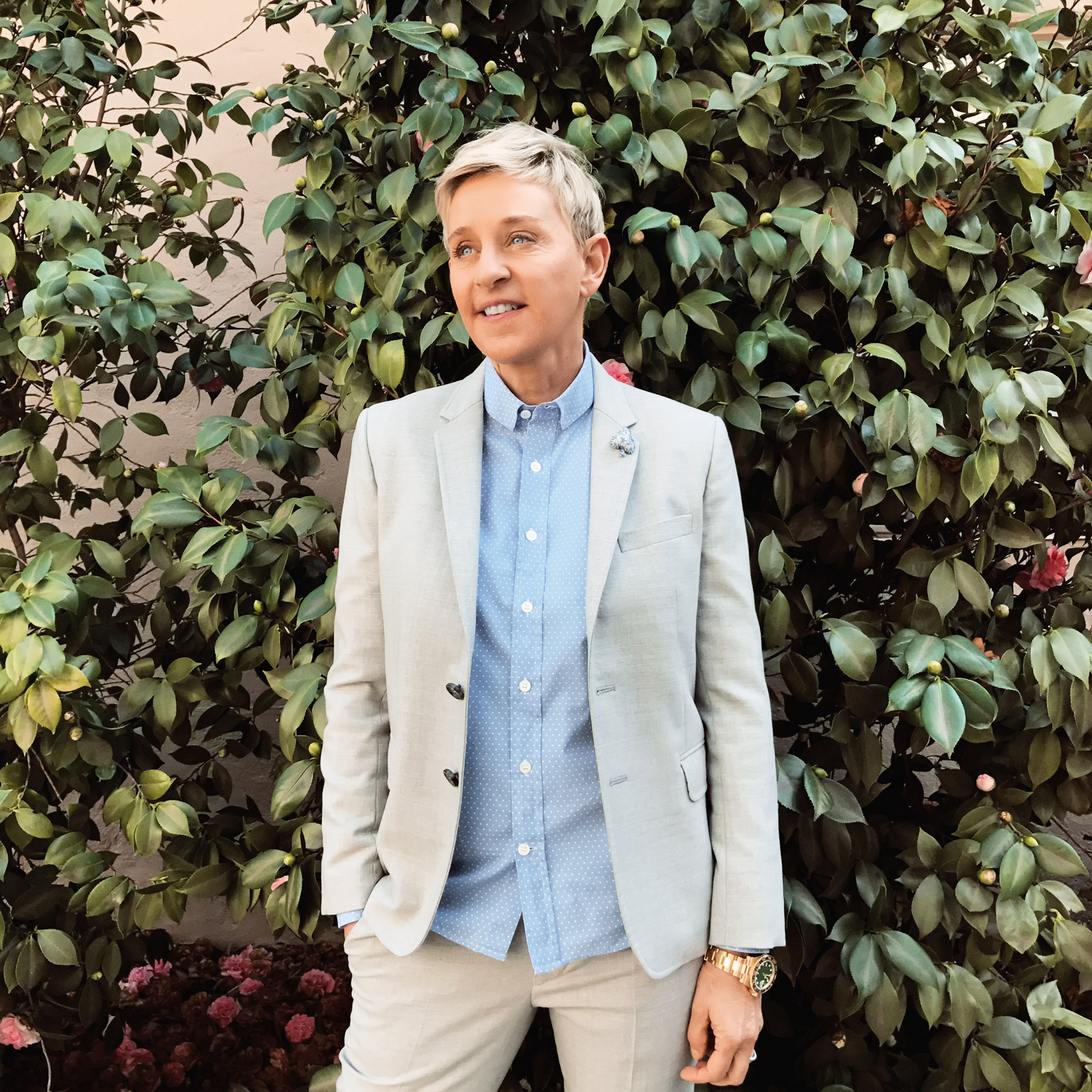 Portrait of Ellen DeGeneres, photographed at Warner Bros Studios, CA, on February 9, 2017. 