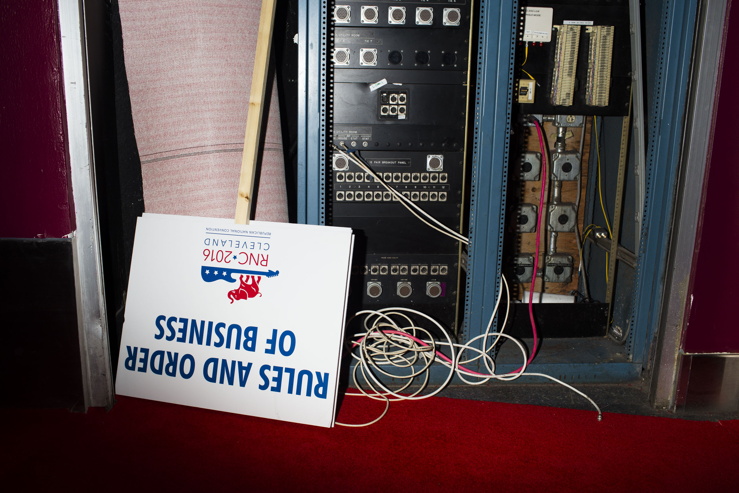 Scenes from the floor of the 2016 Republican National Convention on Monday, July 18, 2016, in Cleveland.
