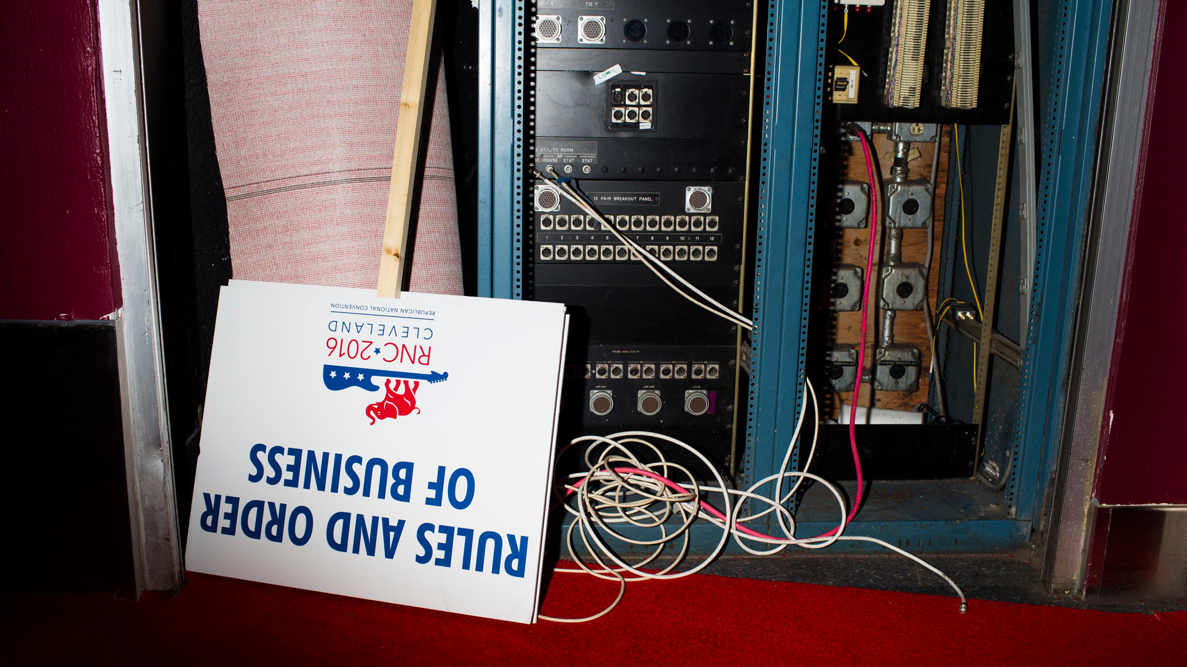 Scenes from the floor of the 2016 Republican National Convention on Monday, July 18, 2016, in Cleveland.