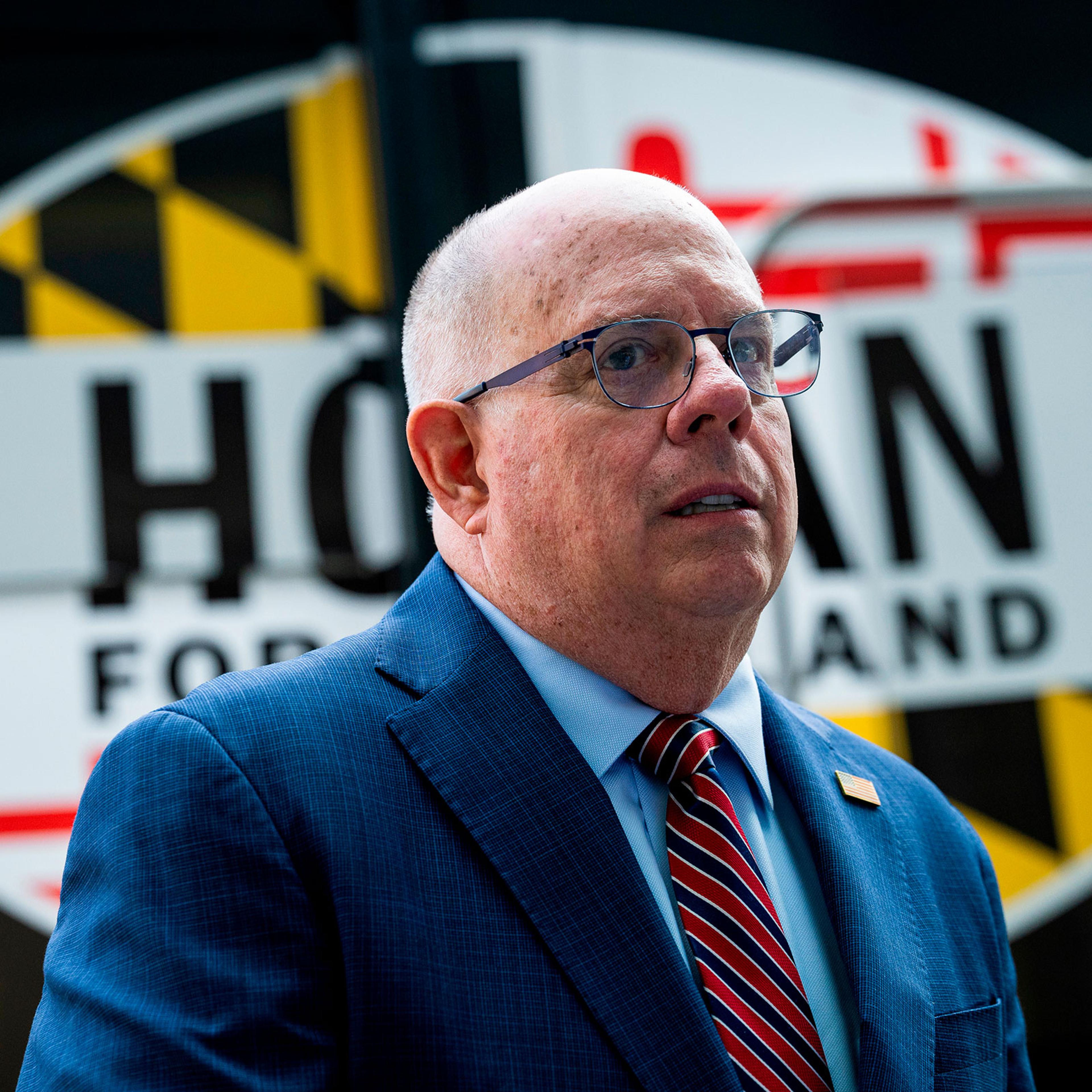 Senate Candidate Larry Hogan Tours AstraZeneca Facility