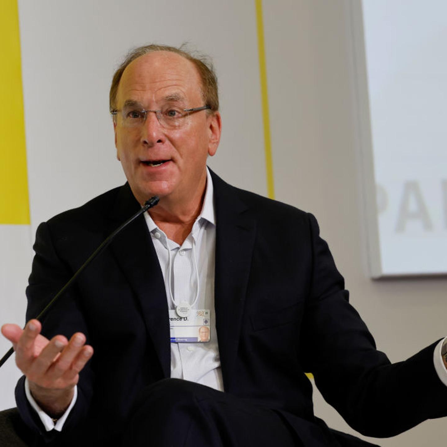 Larry Fink at World Economic Forum in 2023