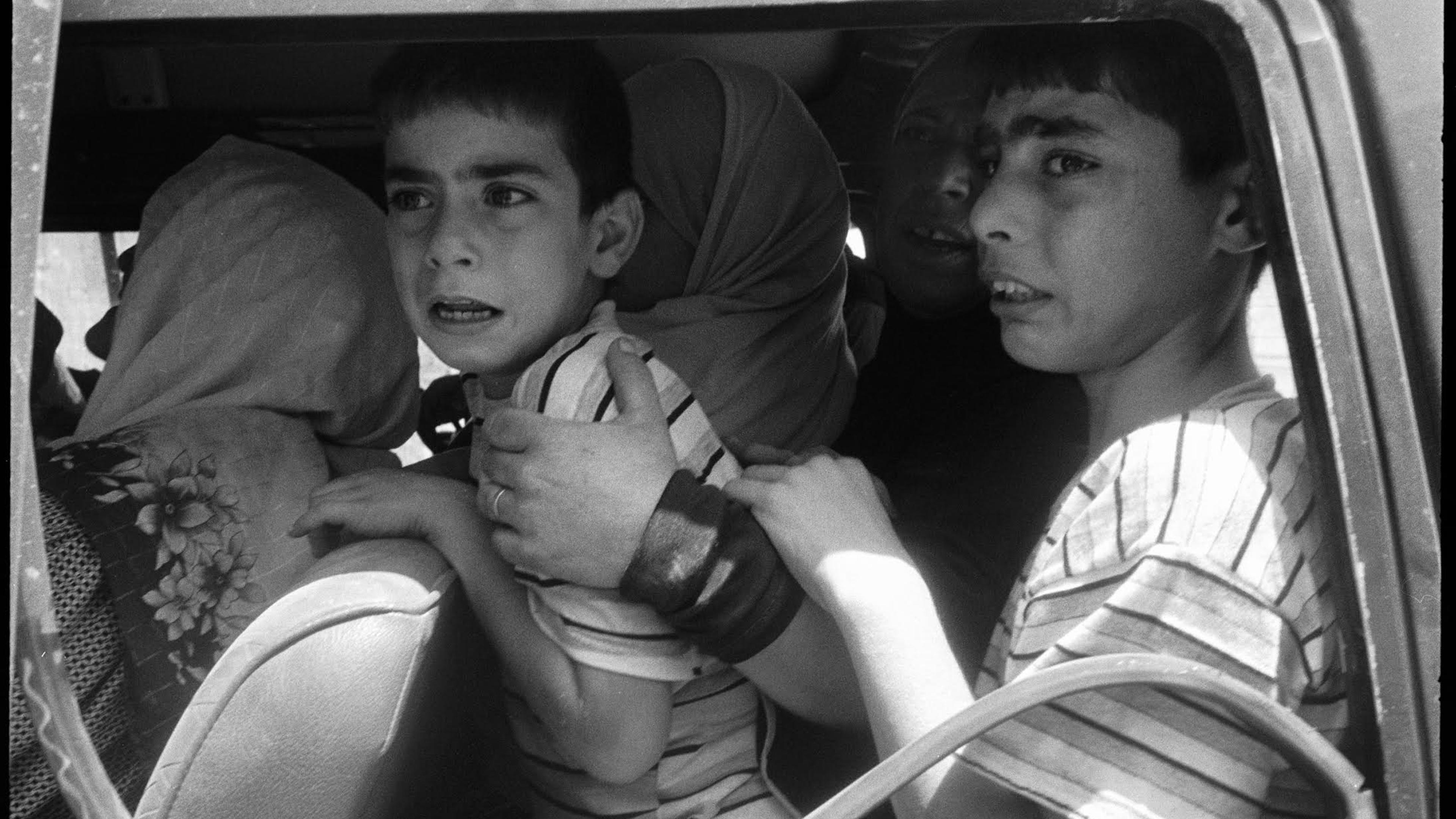 I'm a mother of two young boys now. I understand this photograph in a way that I wasn't capable of when I took it. We all took advantage of a temporary halt in Israeli air strikes in the middle of the war. Journalists were finally safer to drive around,