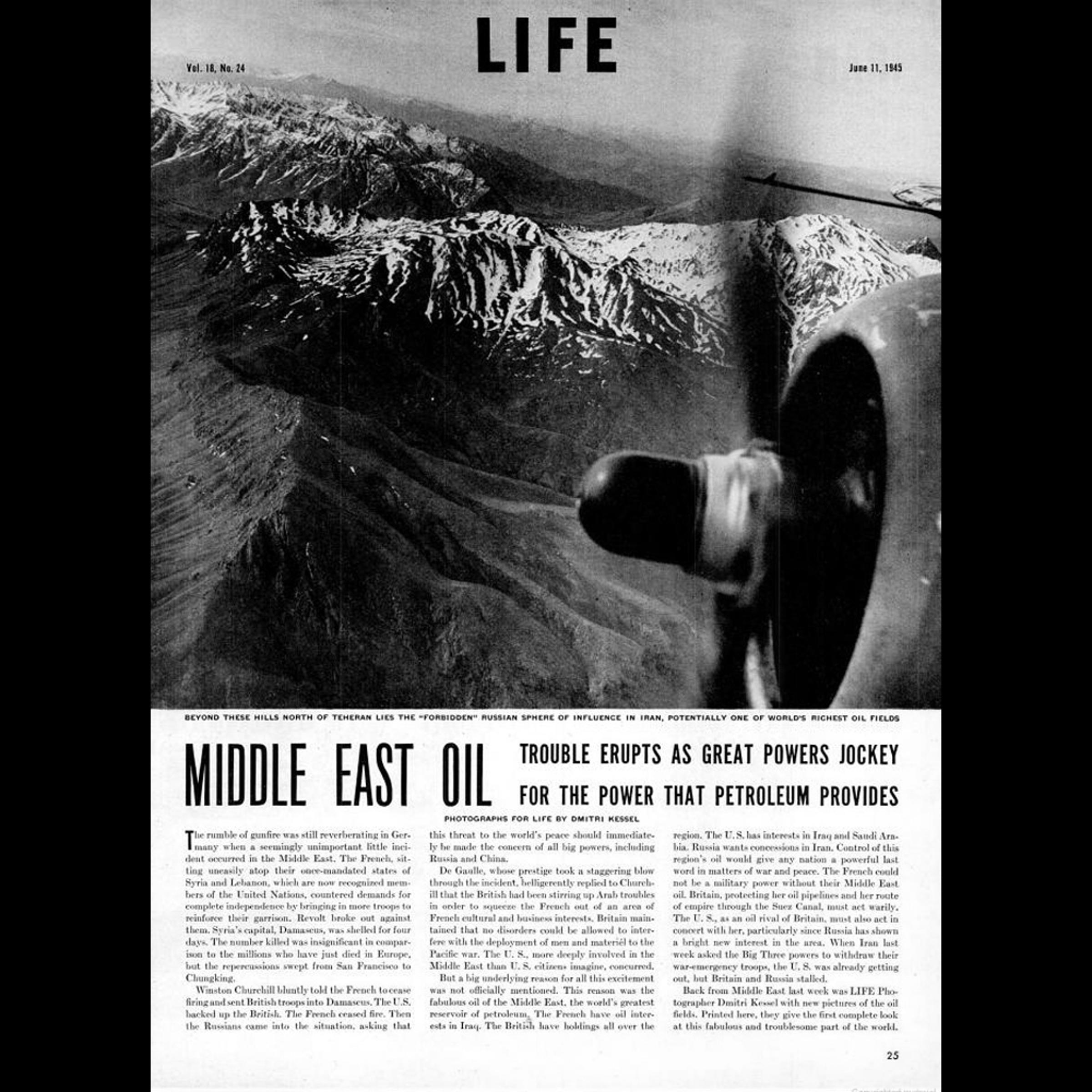 Middle East Oil by Dmitri Kessel, June 1945, LIFE Magazine