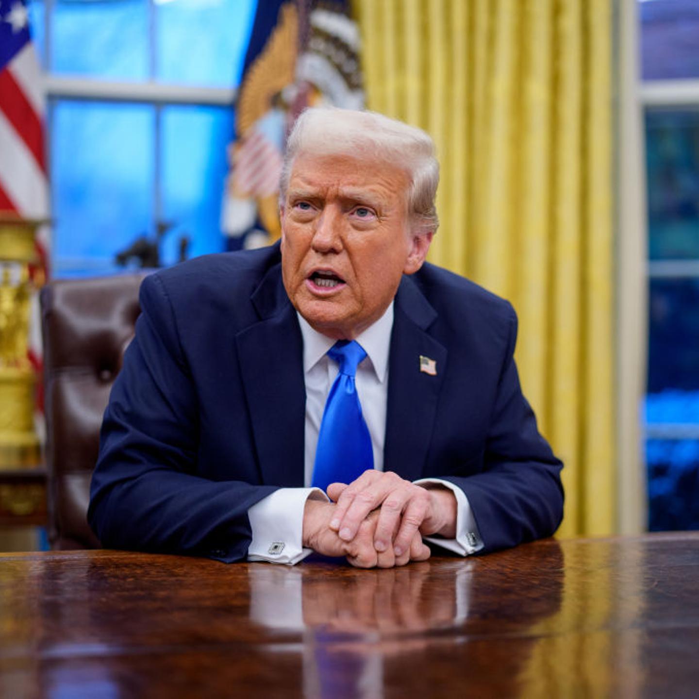 Elon Musk Joins President Trump For Signing Executive Orders In The Oval Office