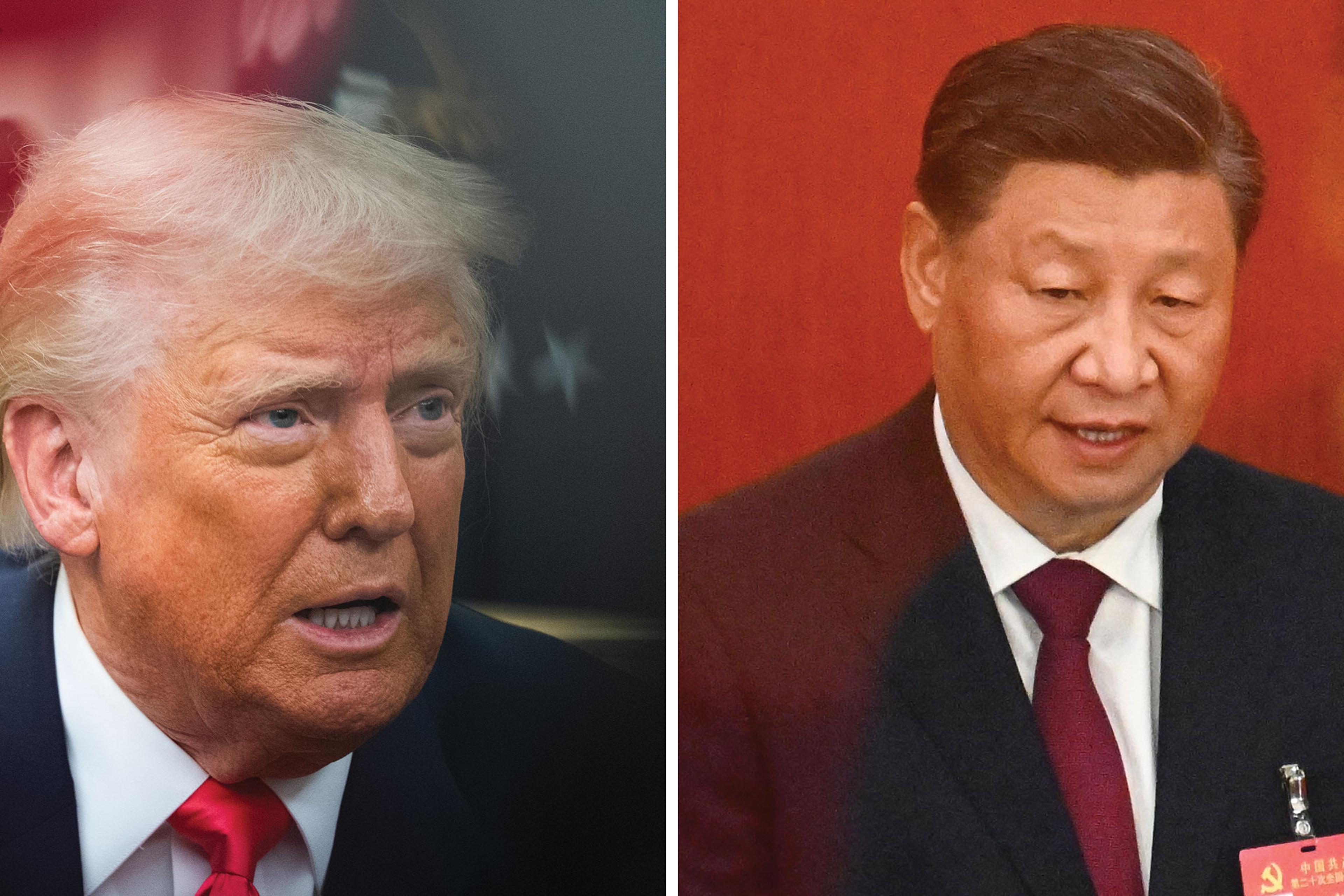 Donald trump paired with Xi Jinping