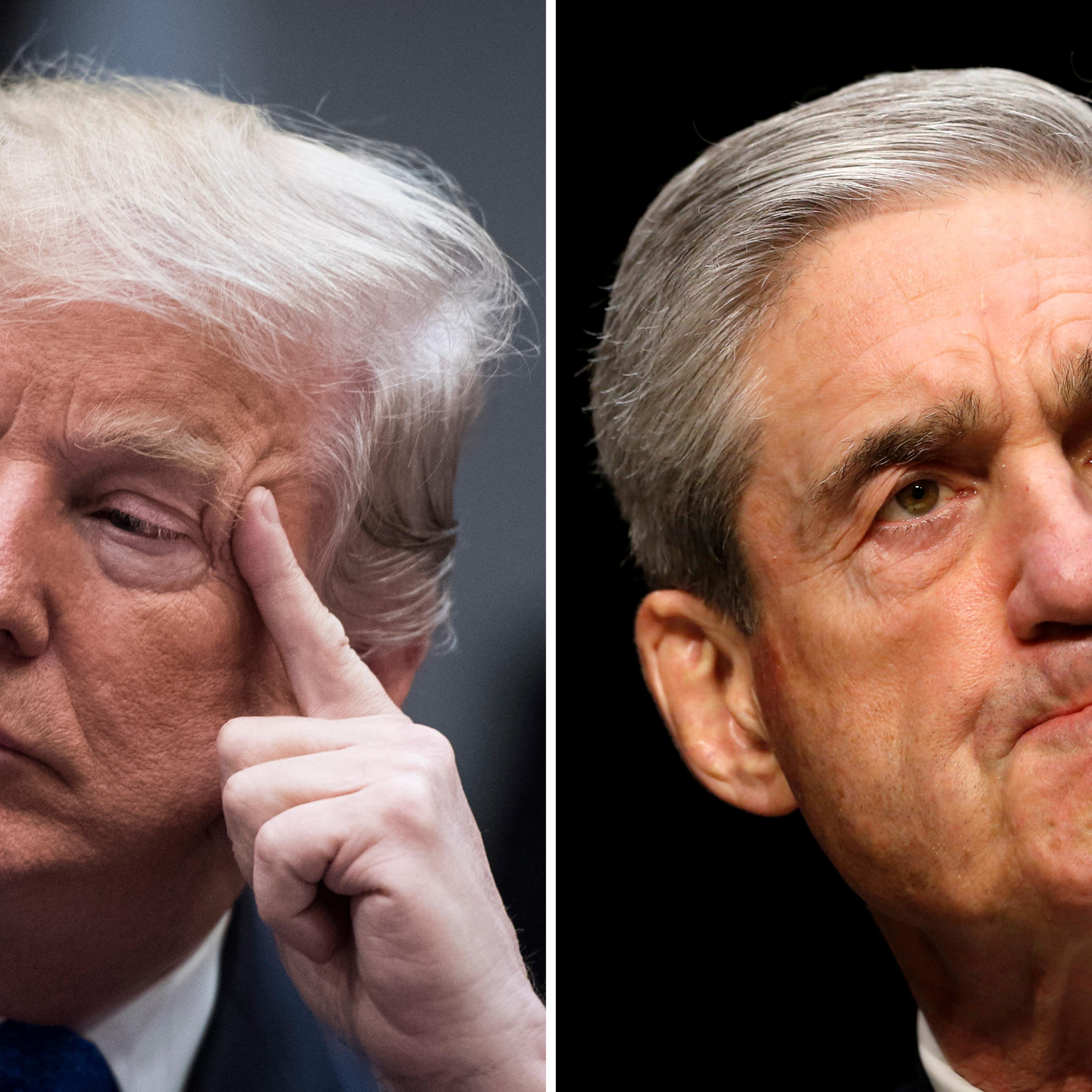 Left, President Donald Trump at the White House on Jan. 04, 201