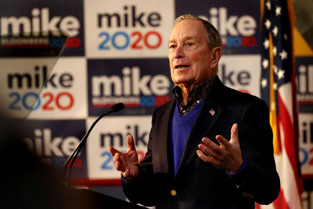 Presidential candidate Mike Bloomberg