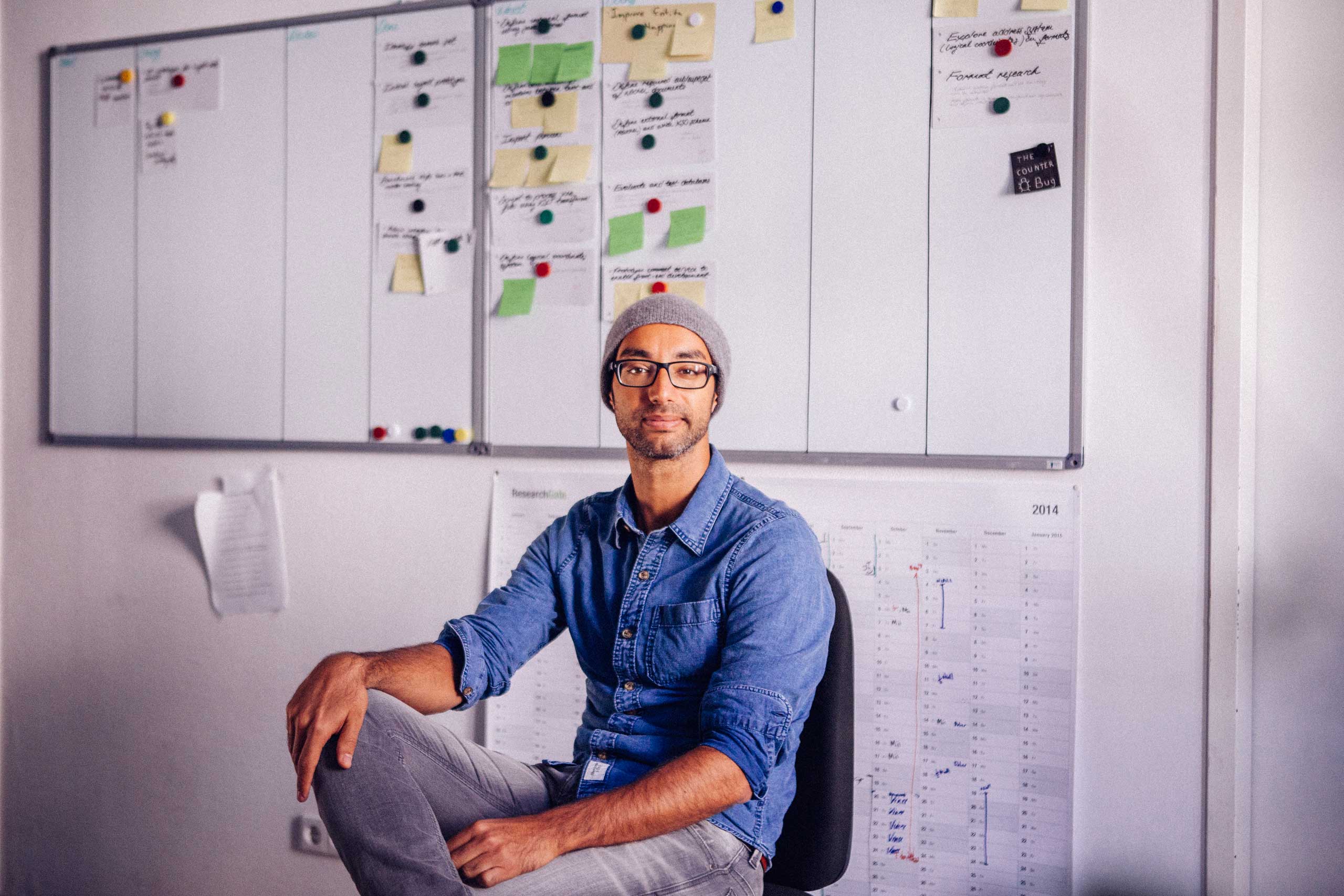 ResearchGate founder Ijad Madisch at his office on Oct. 28, 2014 in Berlin.