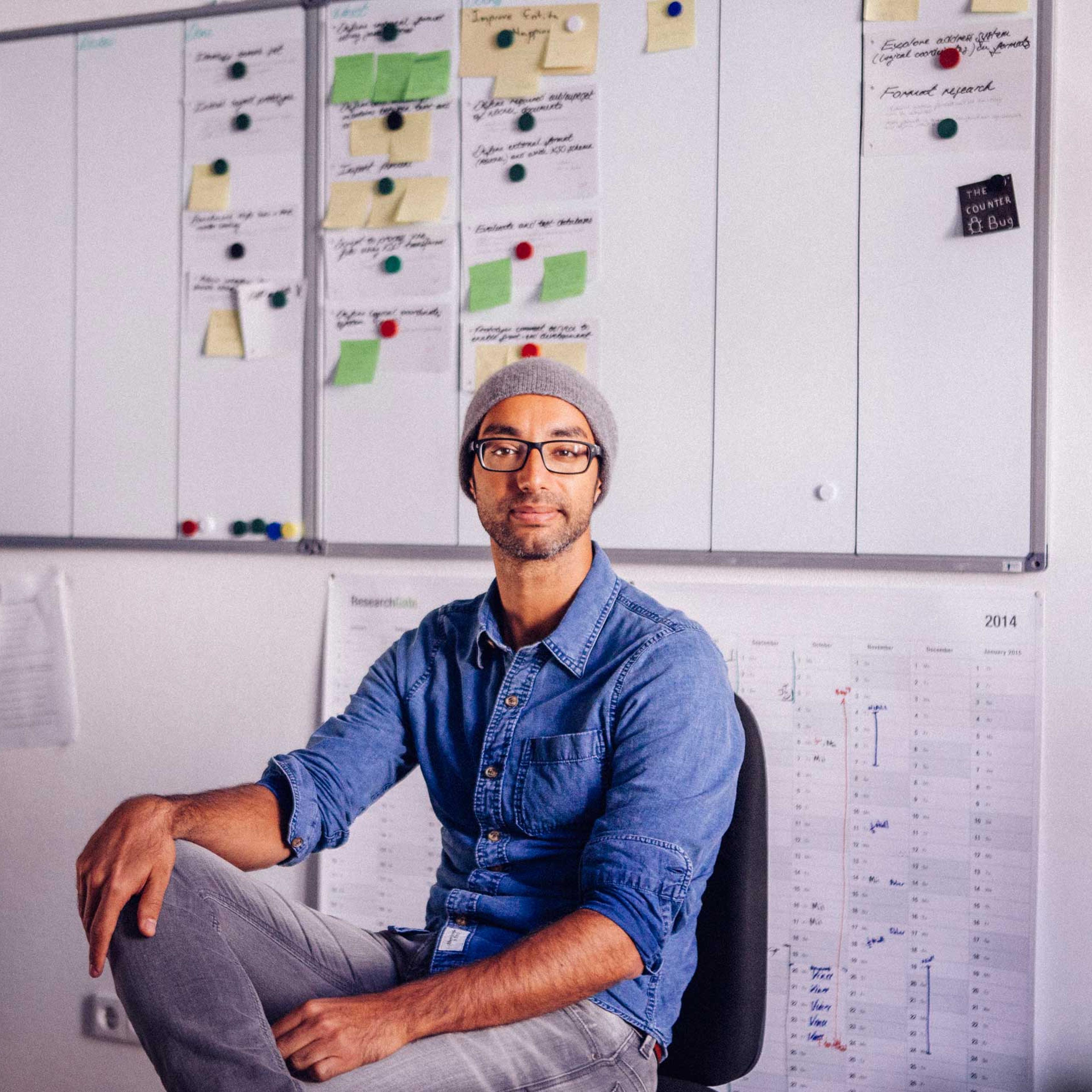 ResearchGate founder Ijad Madisch at his office on Oct. 28, 2014 in Berlin.