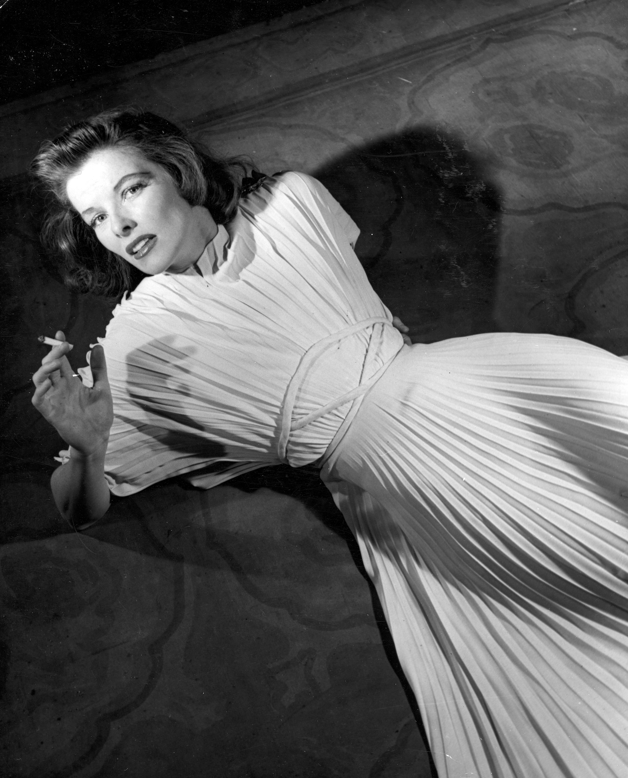 green emerald velvet dress Katharine Hepburn Dress The Philadelphia Story White Prom Dress  Hoprom